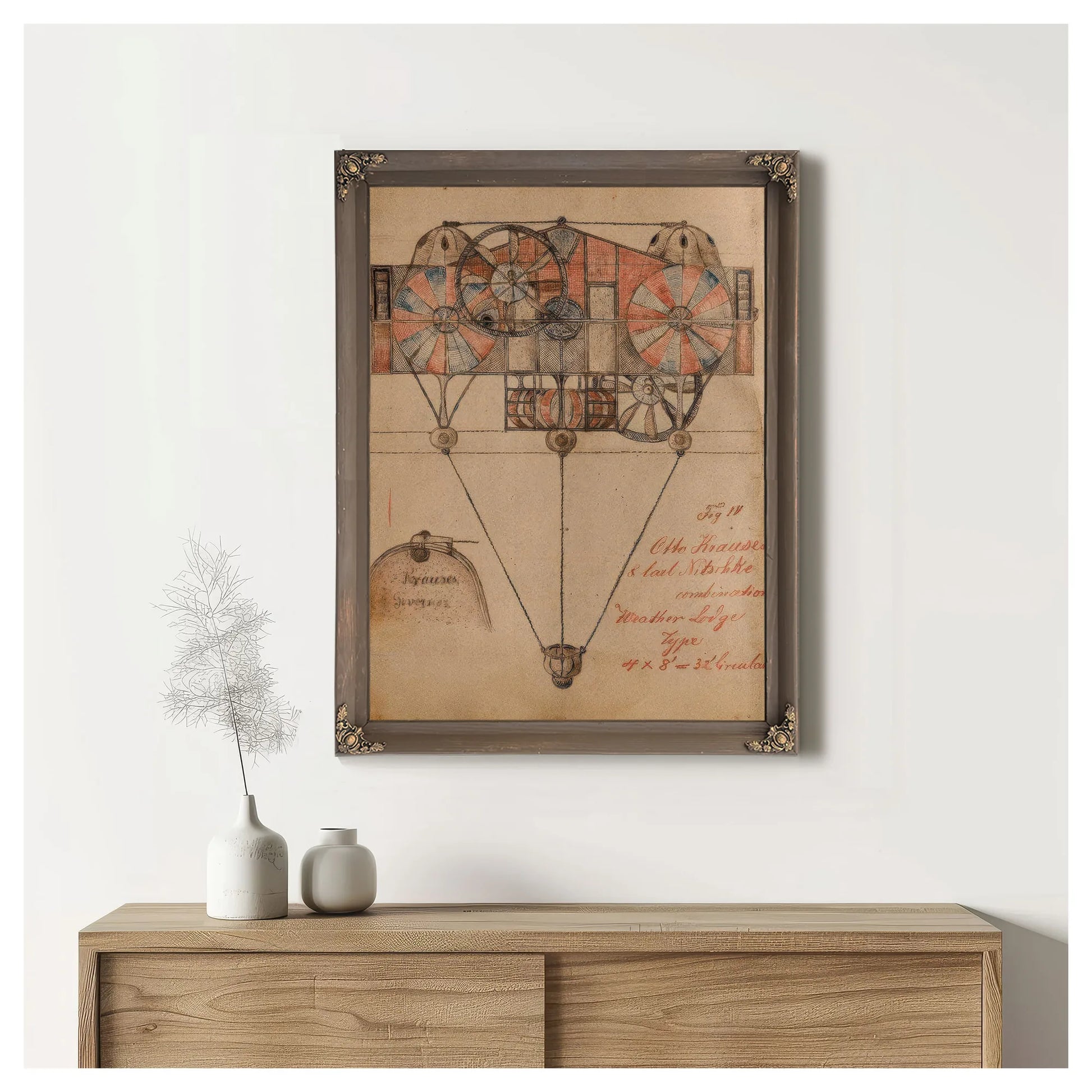 Weather Lodge 1919 By Charles Dellschau Fine Art Print