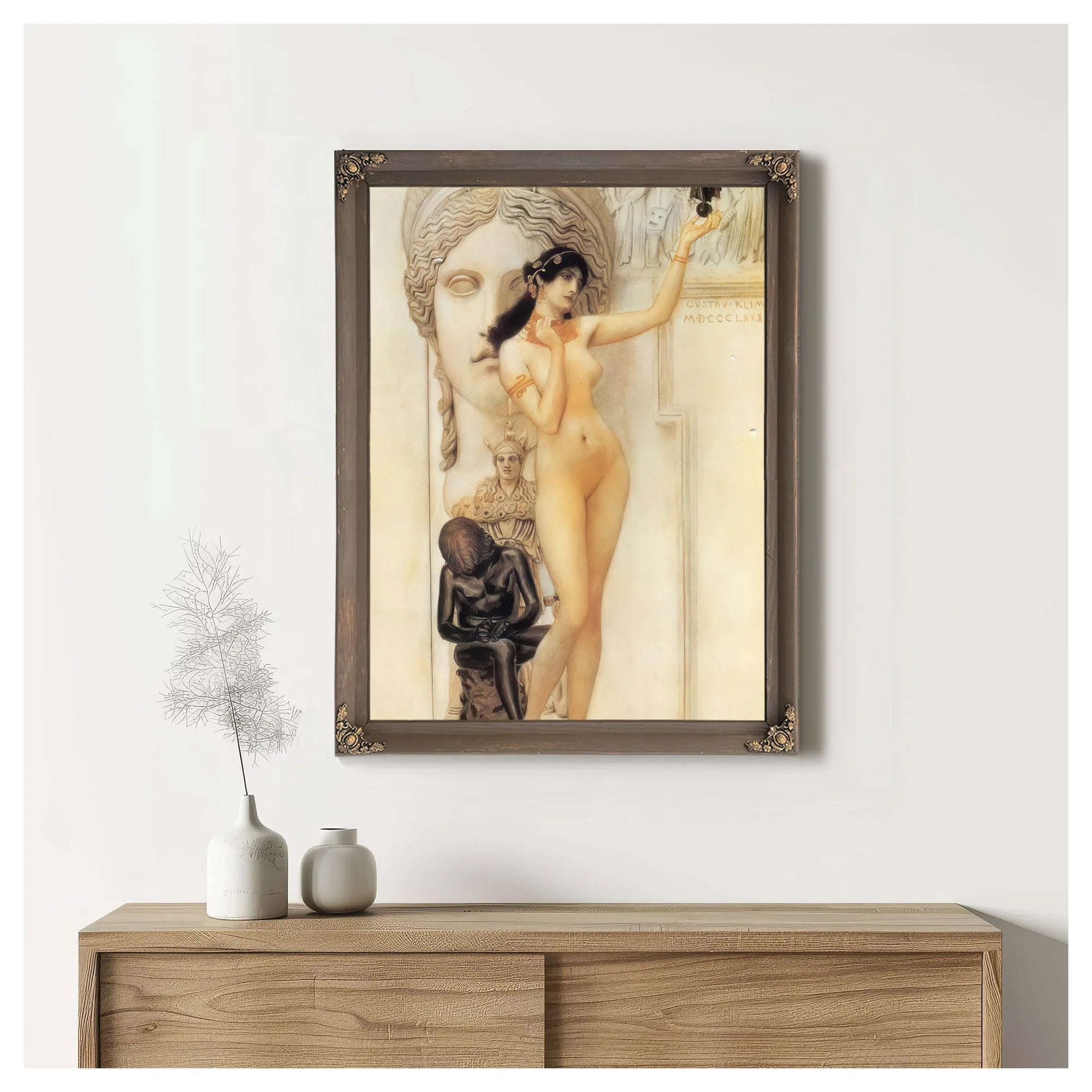 Allegory Of Sculpture, 1889 By Gustav Klimt Fine Art Print