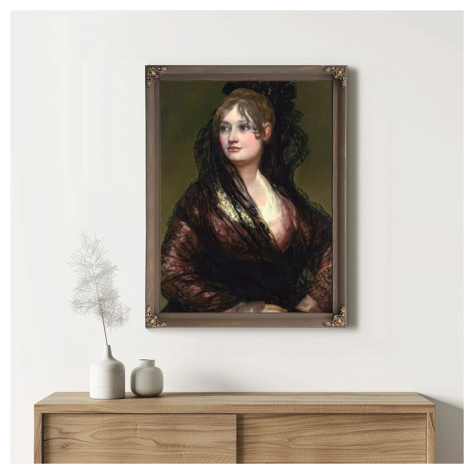 Dona Isabel De Porcel By Francisco De Goya Fine Art Print
