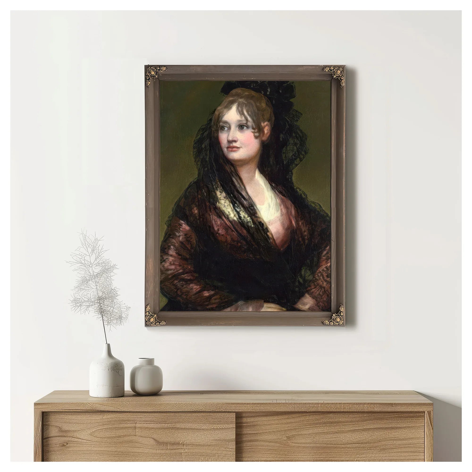 Dona Isabel De Porcel By Francisco De Goya Fine Art Print