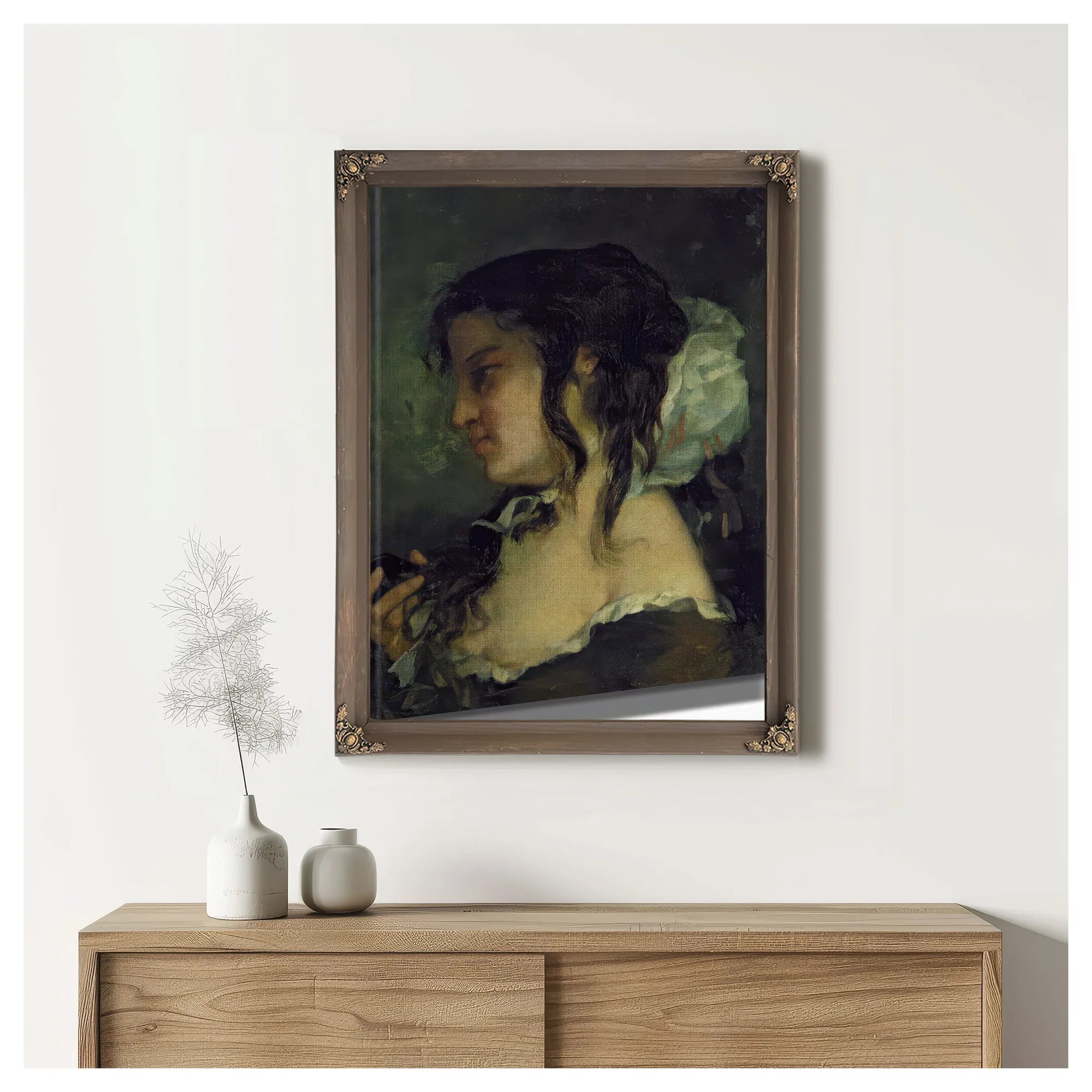 Reflection By Jean Desire Gustave Courbet Fine Art Print