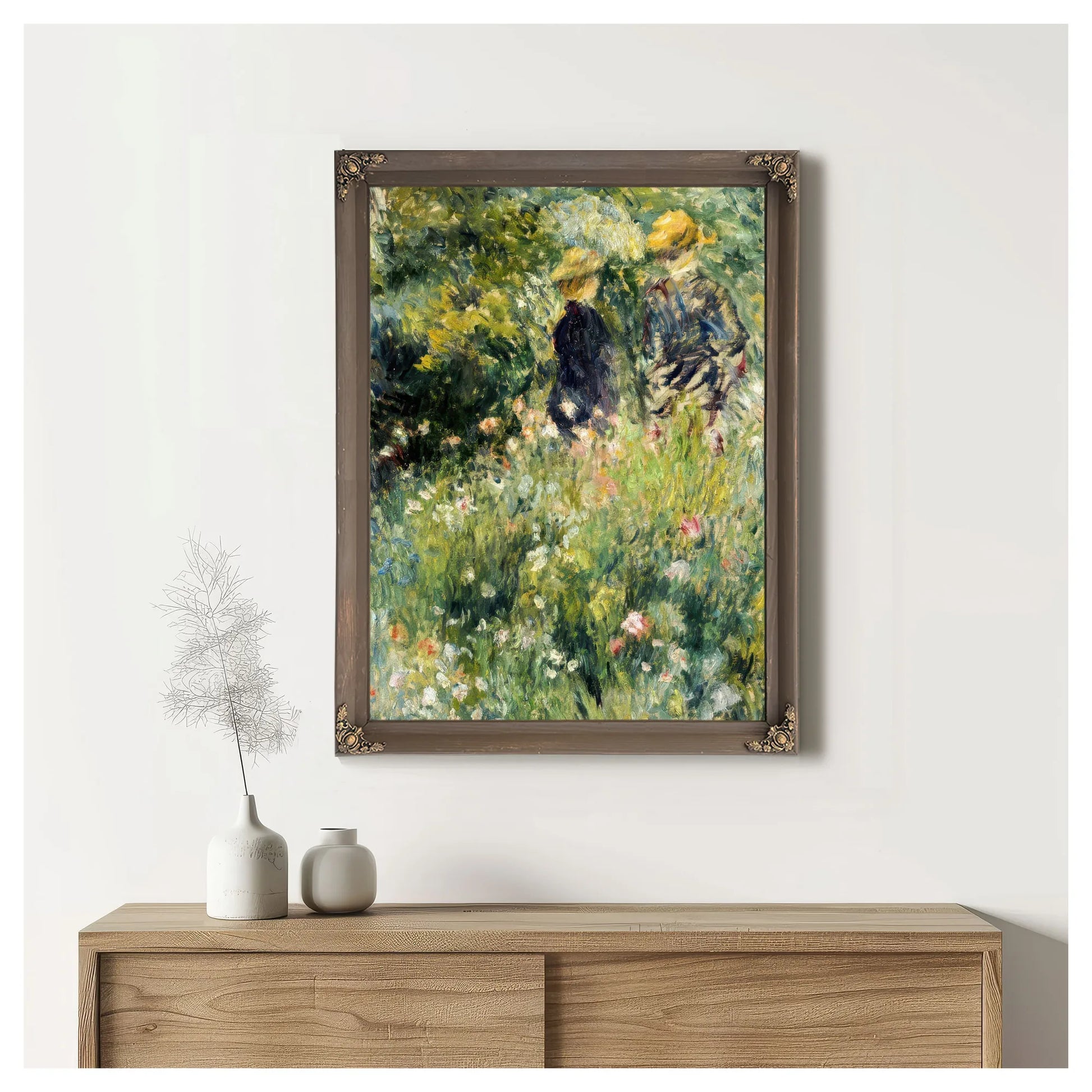 Conversation Dans Une Roseraie By Pierre Auguste Renoir Fine Art Print