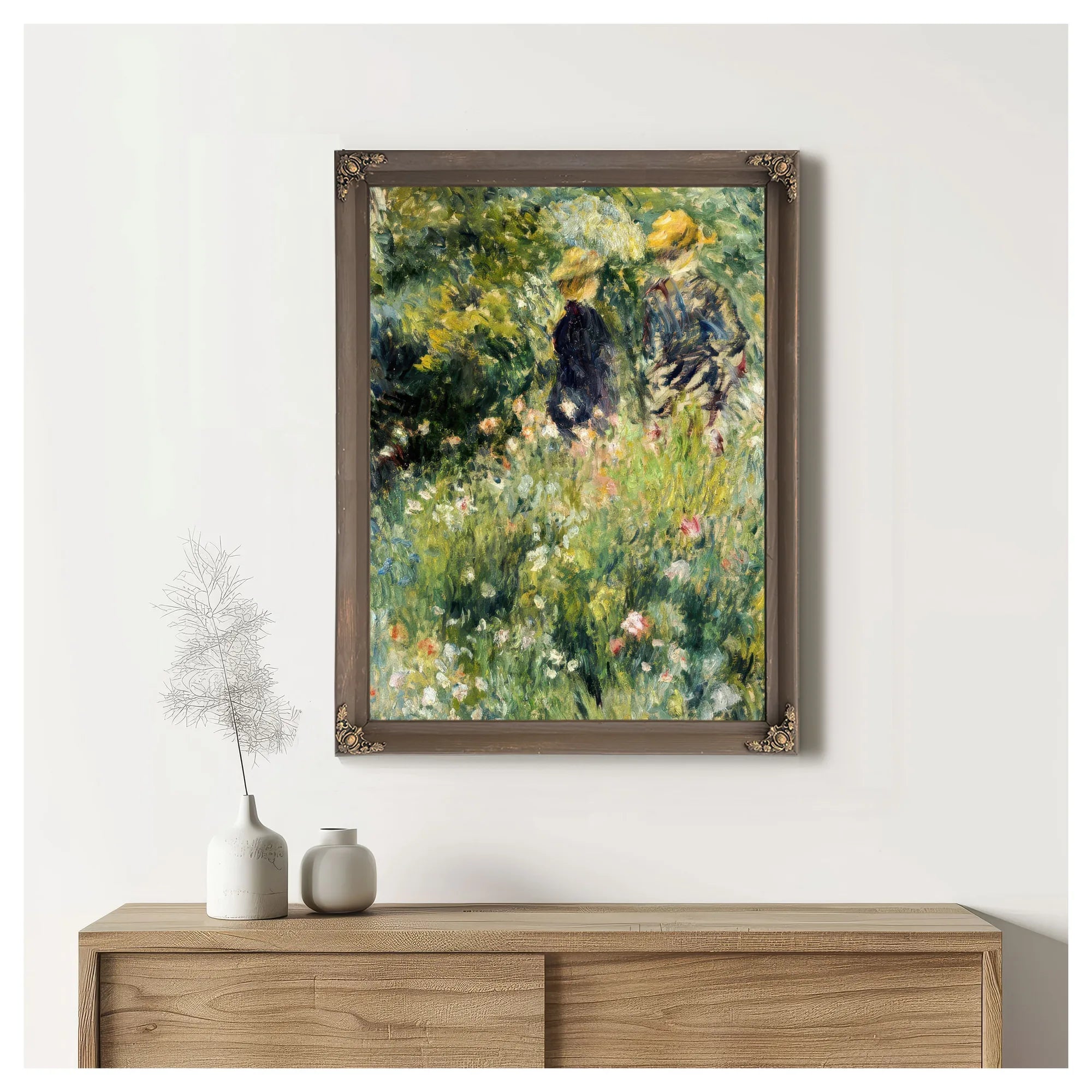 Conversation Dans Une Roseraie By Pierre Auguste Renoir Fine Art Print