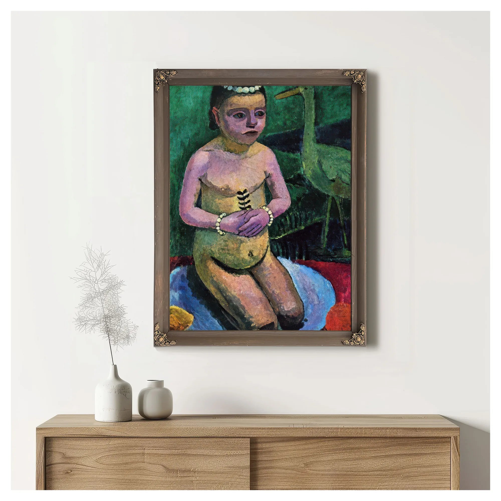 Child With Crane 1906 By Paula Modersohn Becker Fine Art Print