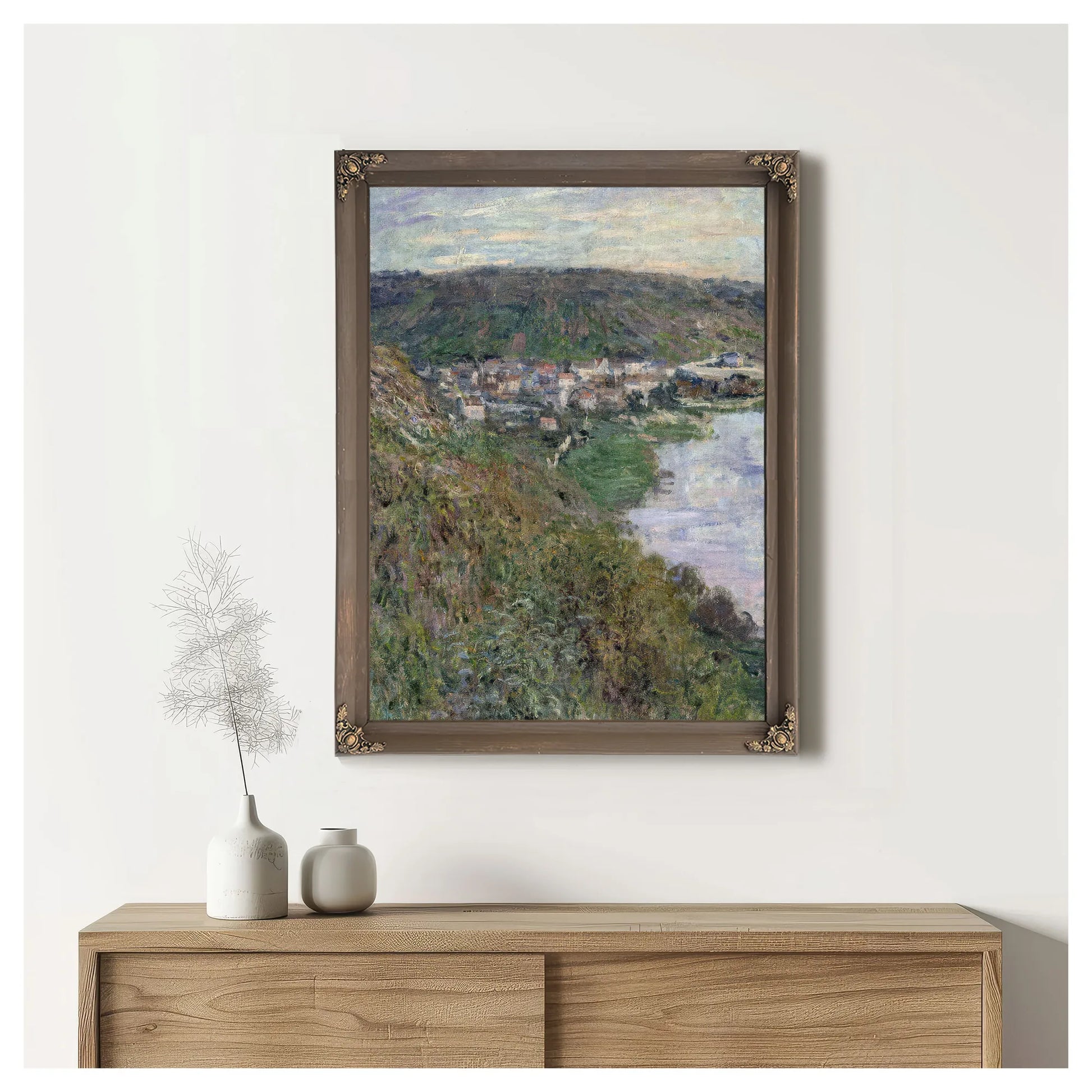 View Of Vetheiul By Claude Monet Fine Art Print
