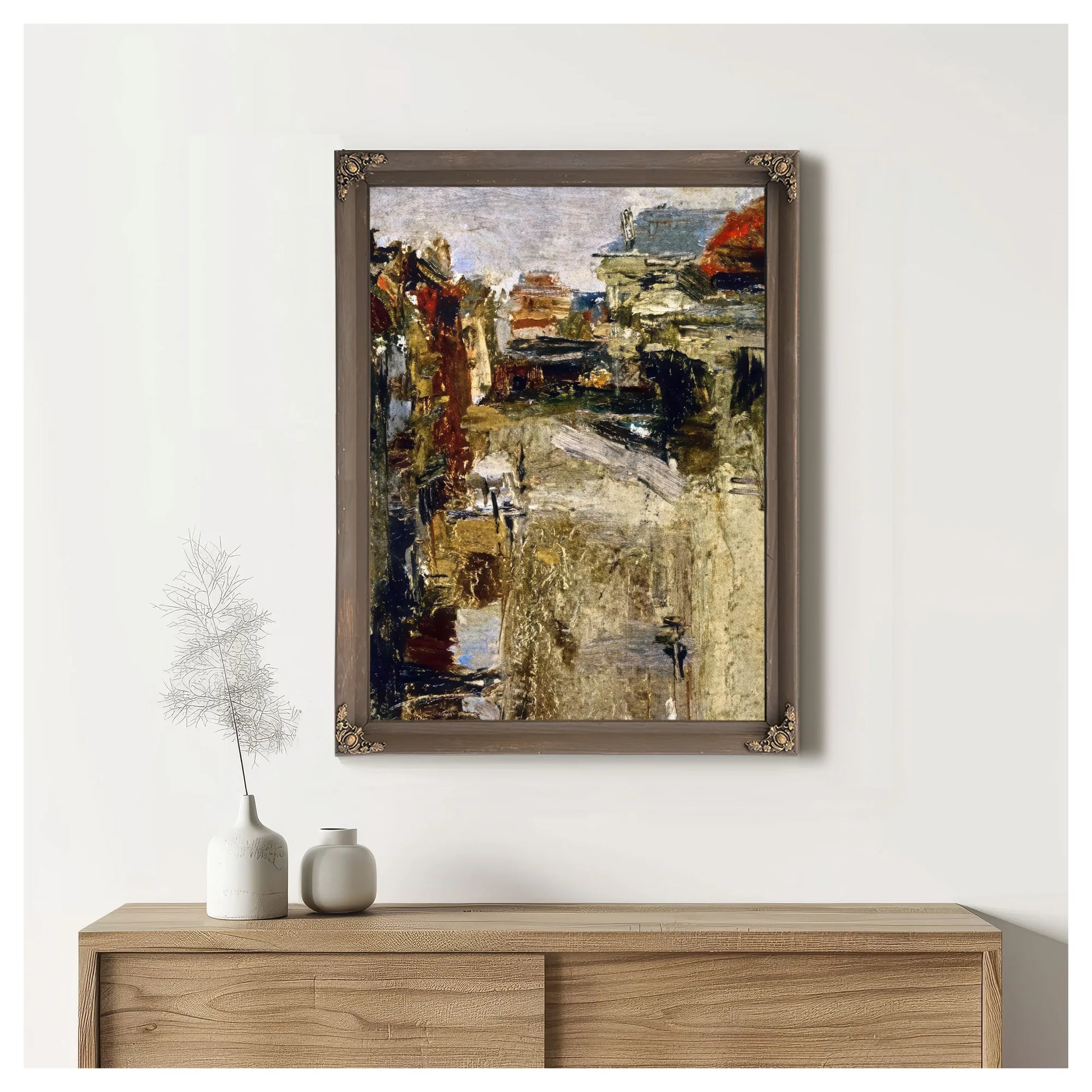 Boulevard Van Iseghem In The Rain By James Ensor Fine Art Print