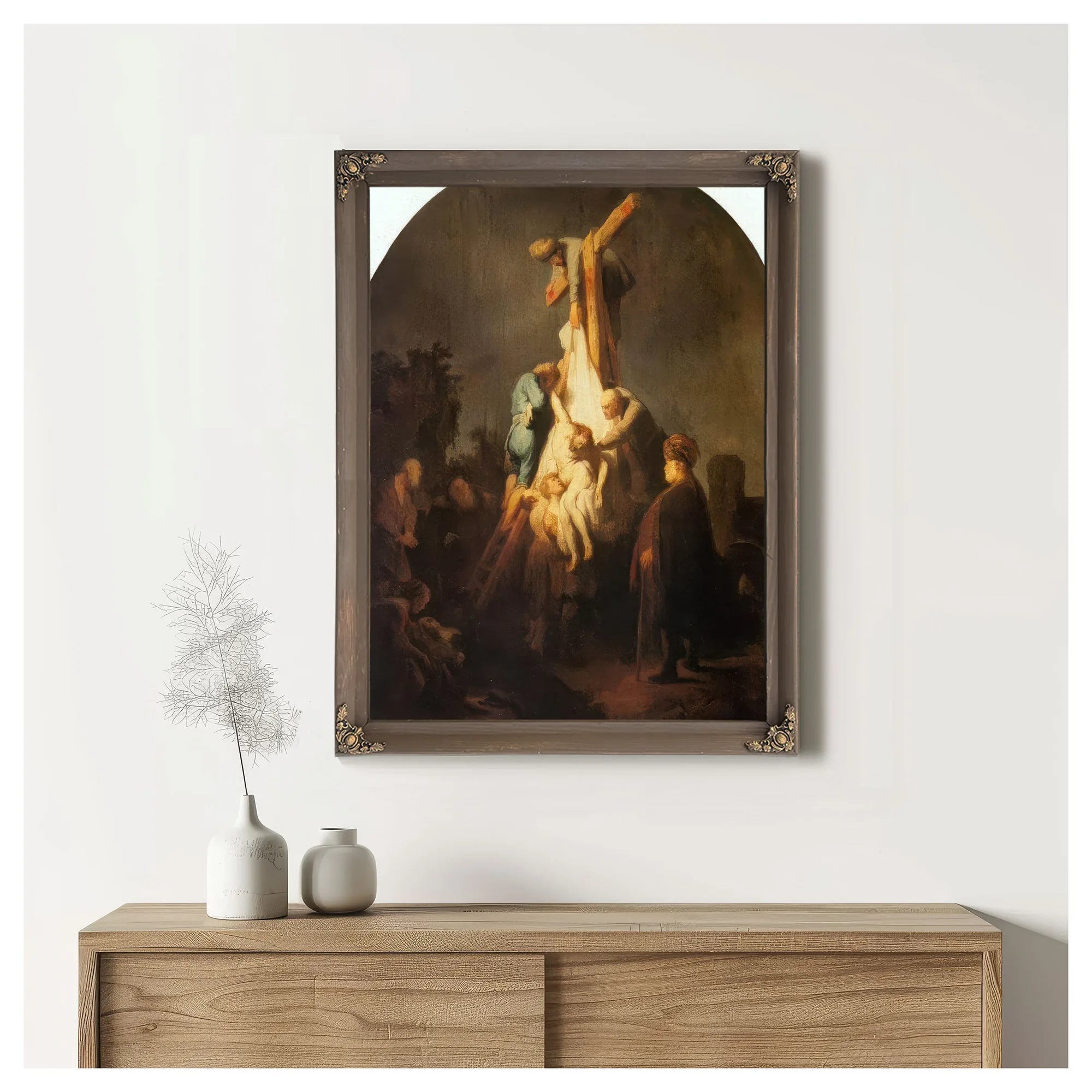 The Descent From The Cross By Rembrandt Fine Art Print