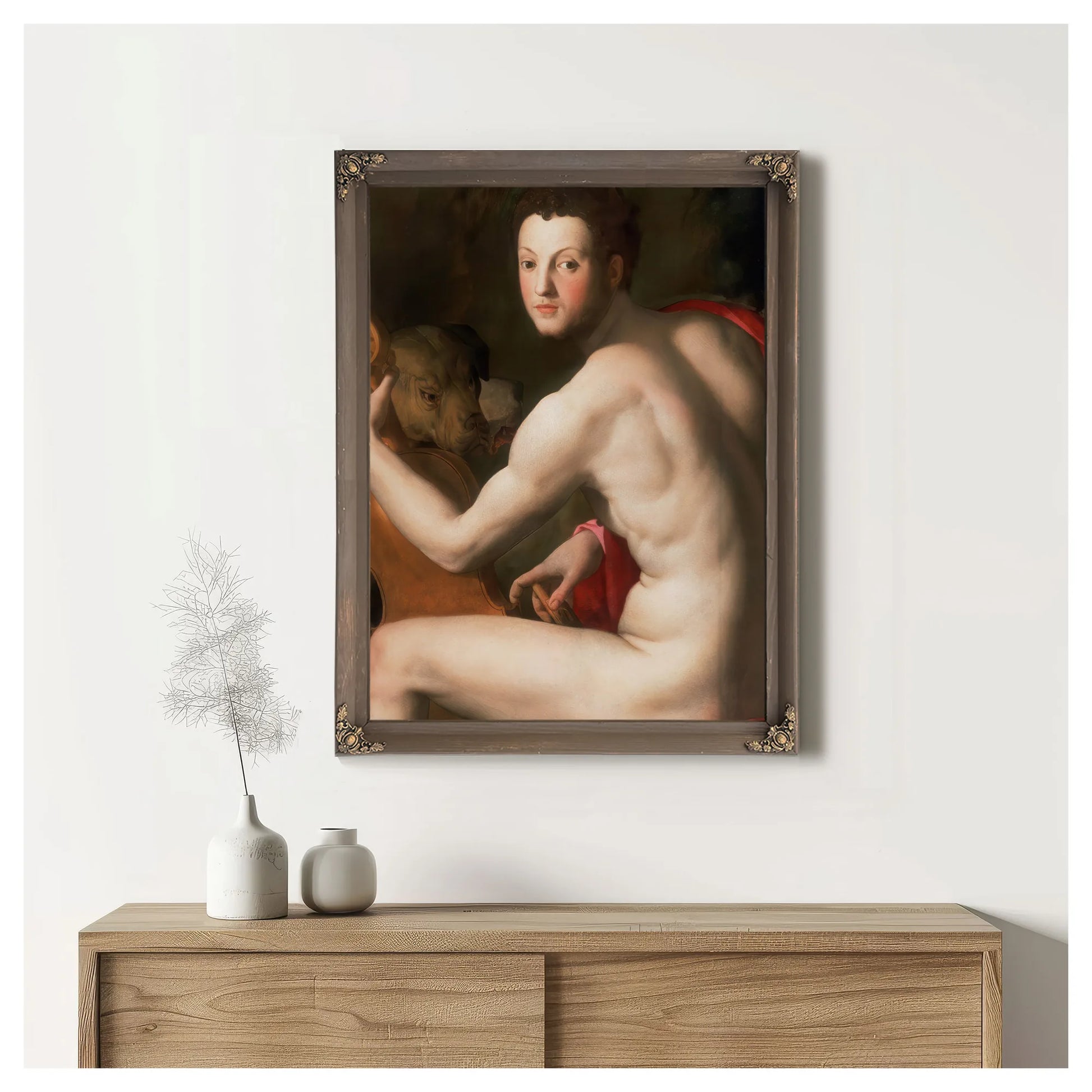 Portrait Of Cosimo I De Medici As Orpheus 1537 1539 Mannerism 93 7X76 4Cm Philidelphia Museum Of Art By Agnolo Bronzino Fine Art Print
