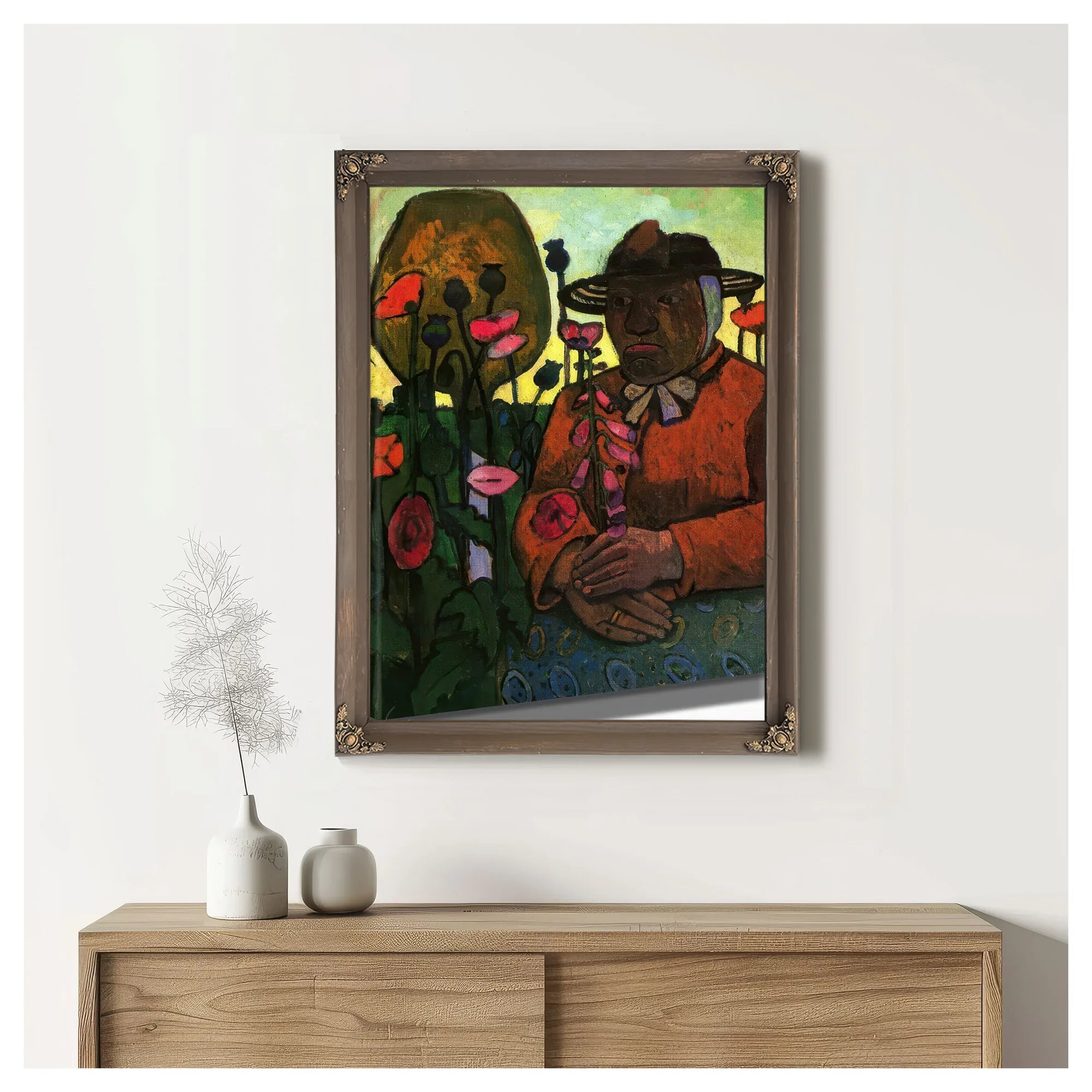 Old Woman In The Garden 1906 By Paula Modersohn Becker Fine Art Print