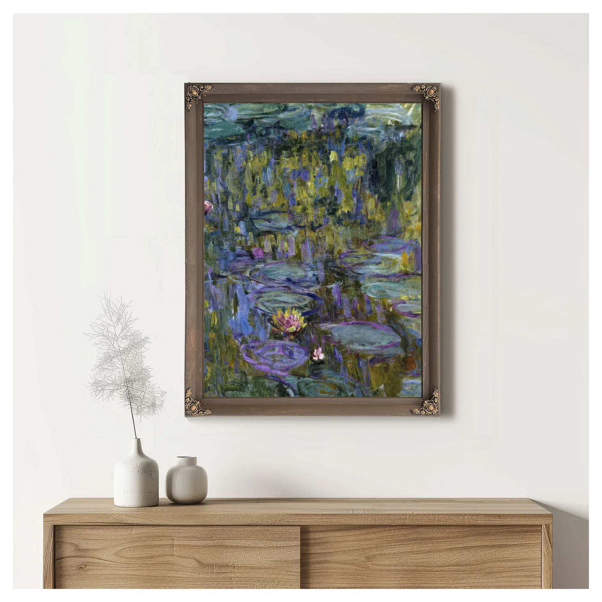 Water Lilies 1 By Claude Monet Fine Art Print