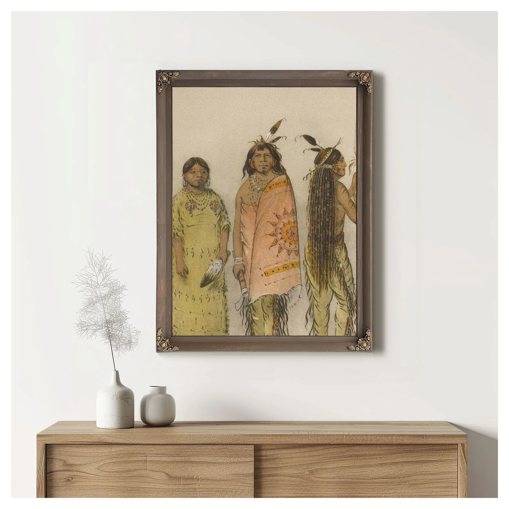 No Name 5 By George Catlin Fine Art Print