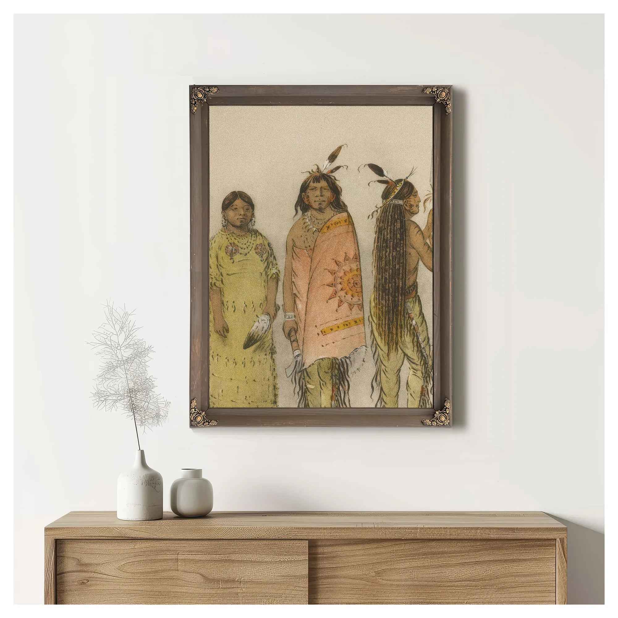 No Name 5 By George Catlin Fine Art Print