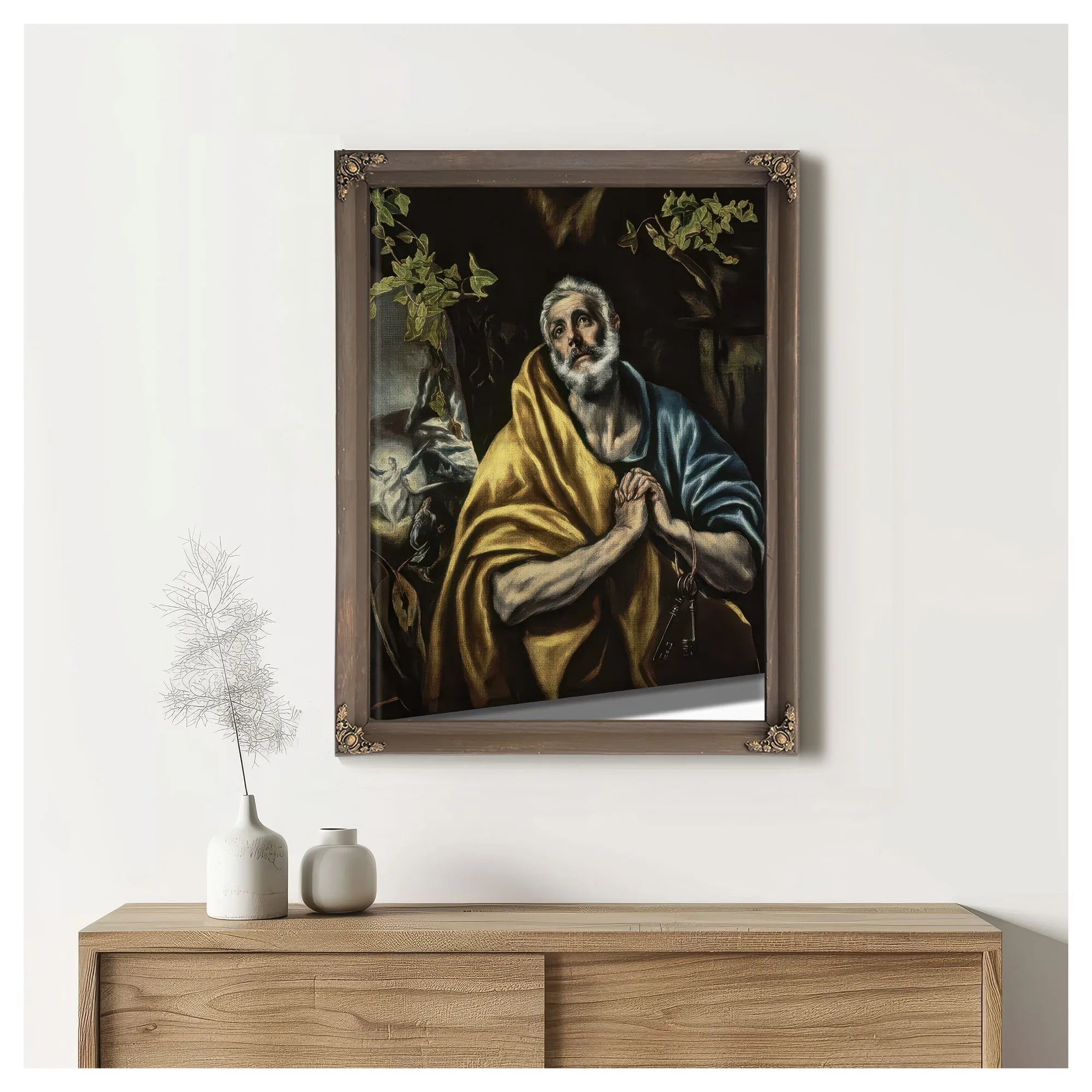 The Penitent Saint Peter By El Greco Fine Art Print