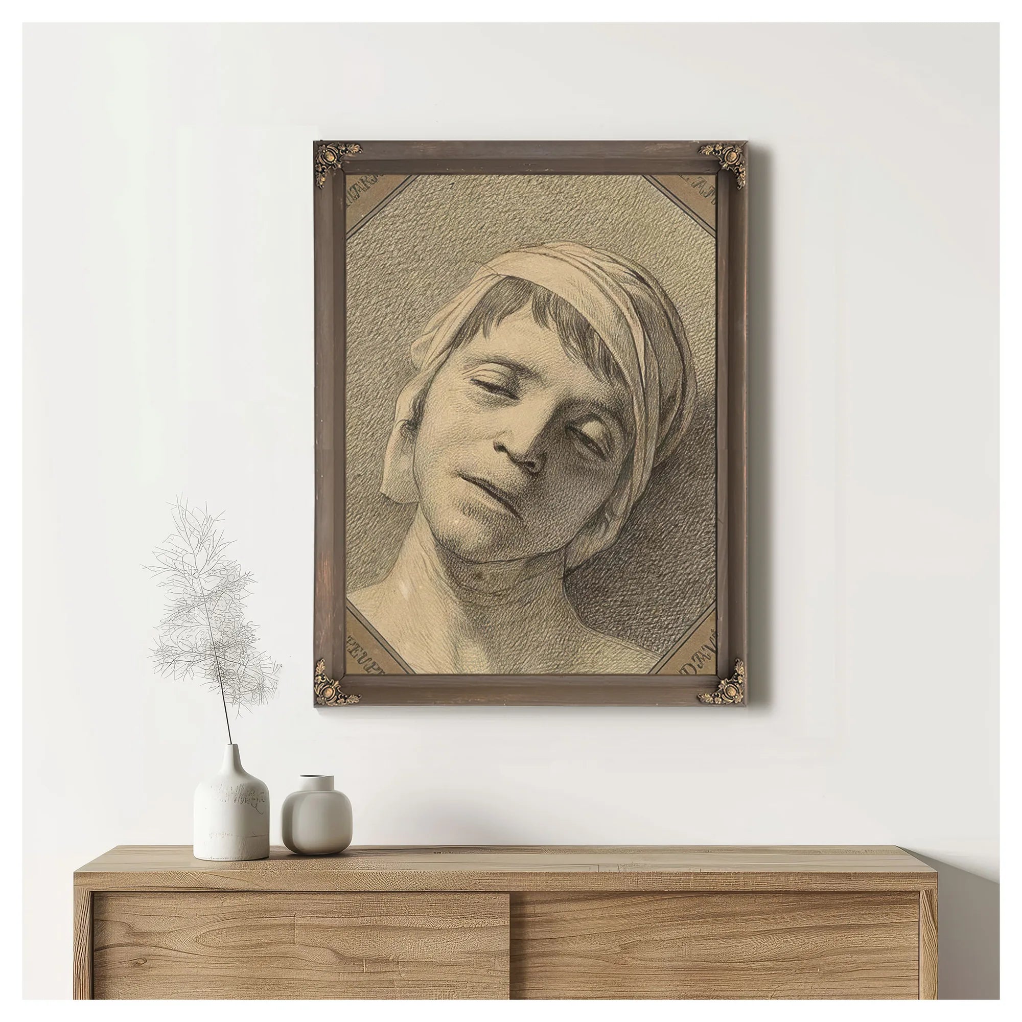 David Marat By Jacques Louis David Fine Art Print