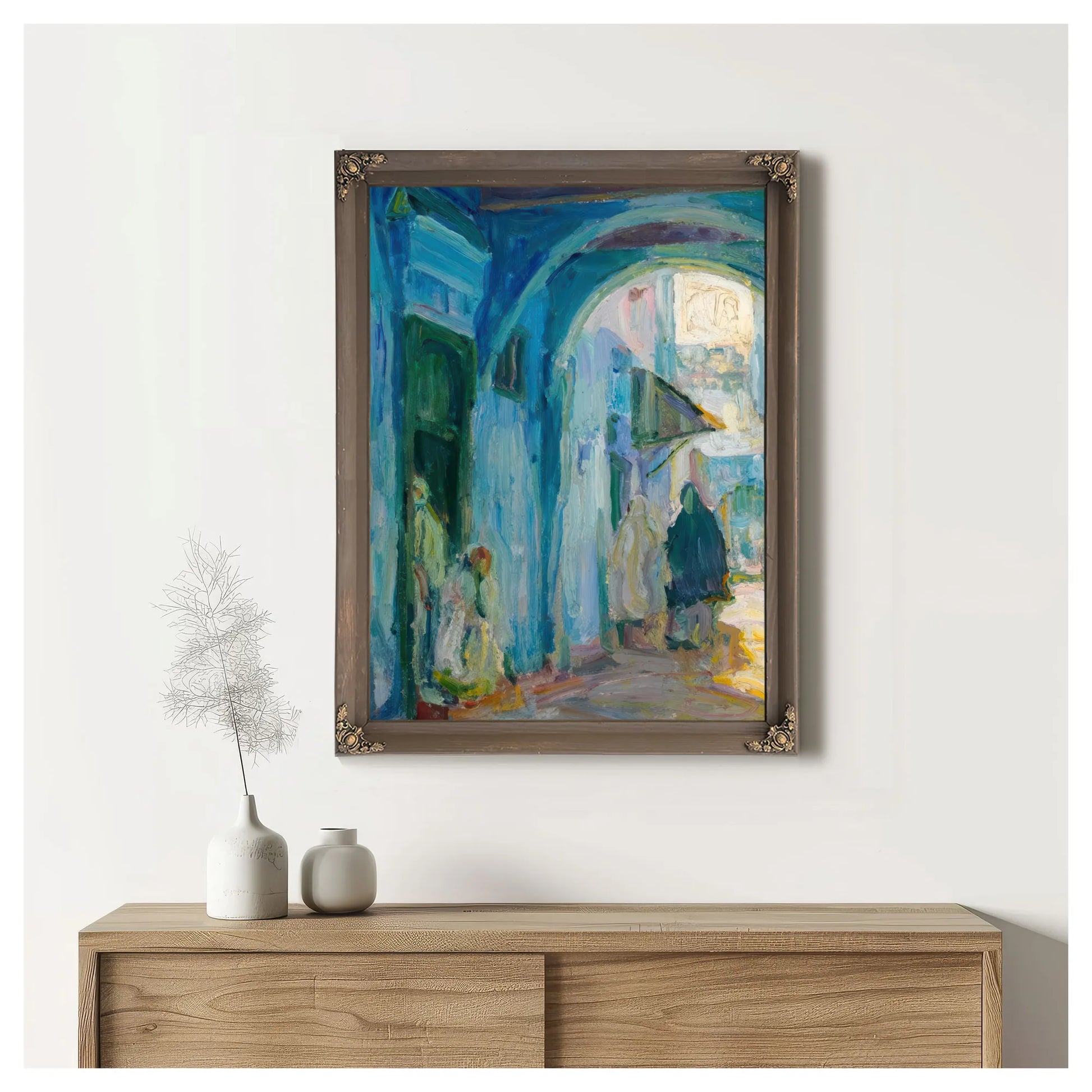 Street In Tangier By Henry Ossawa Tanner Fine Art Print