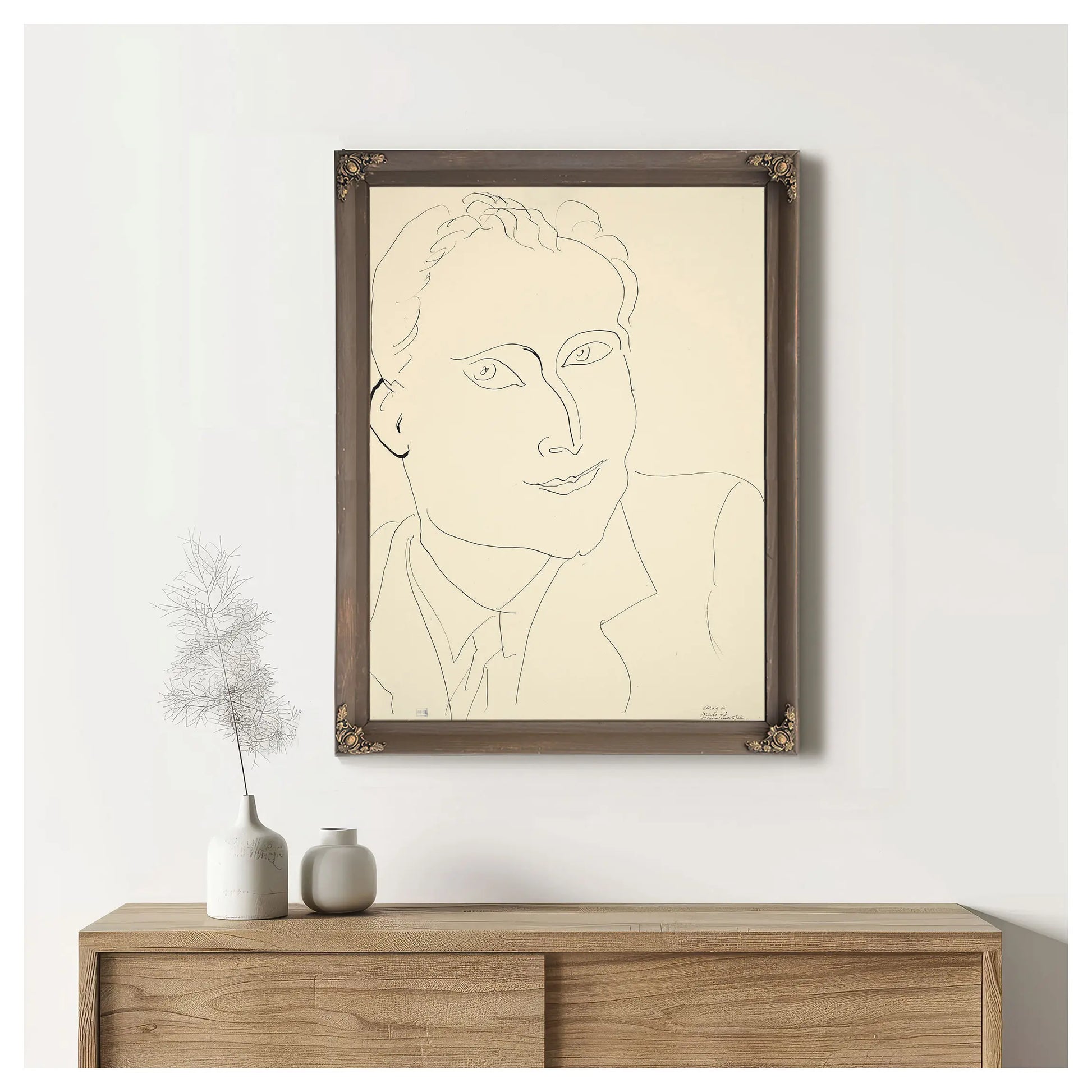 Portrait Of Jean Cocteau by Henri Matisse