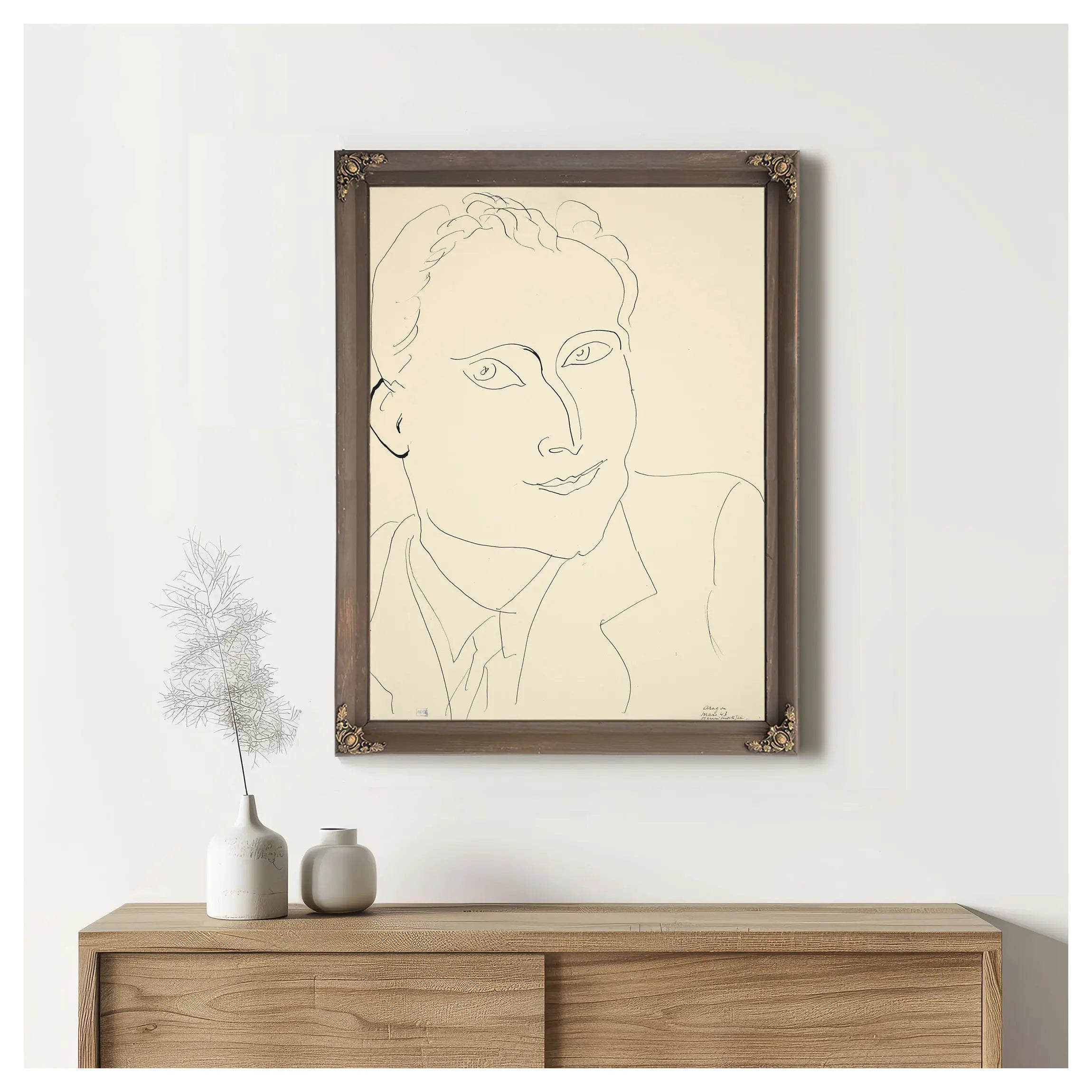 Portrait Of Jean Cocteau by Henri Matisse