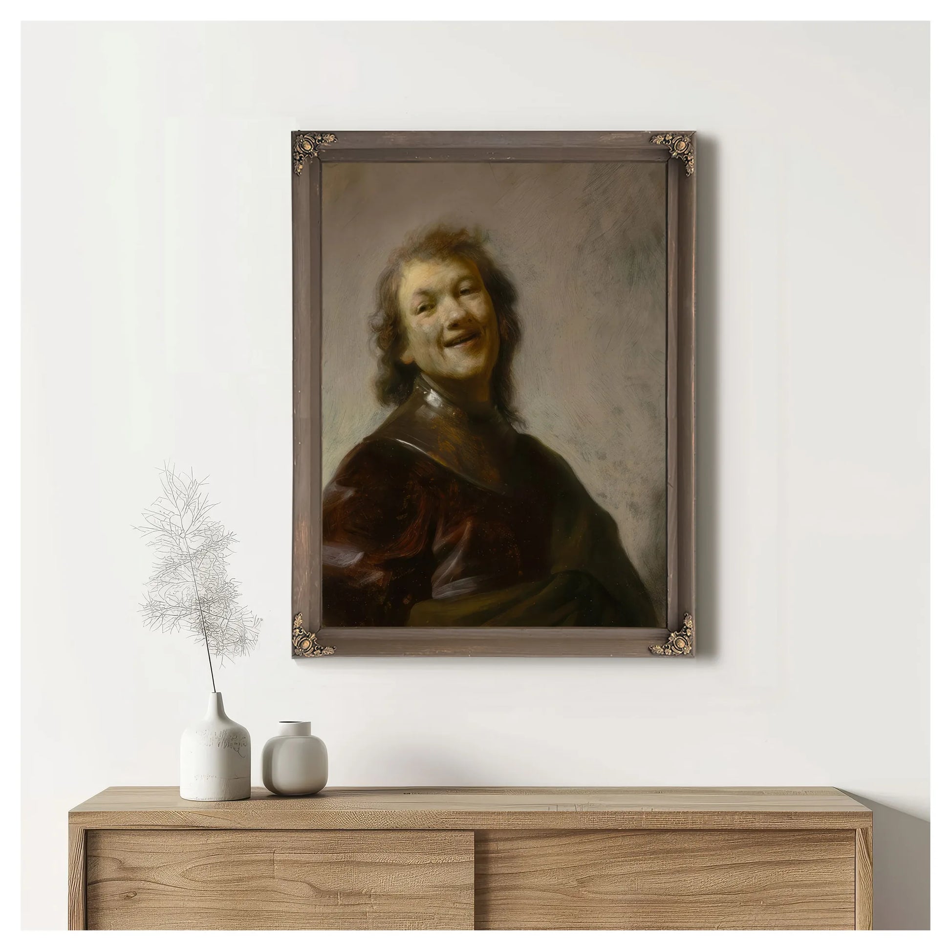 Rembrandt Laughing By Rembrandt Fine Art Print