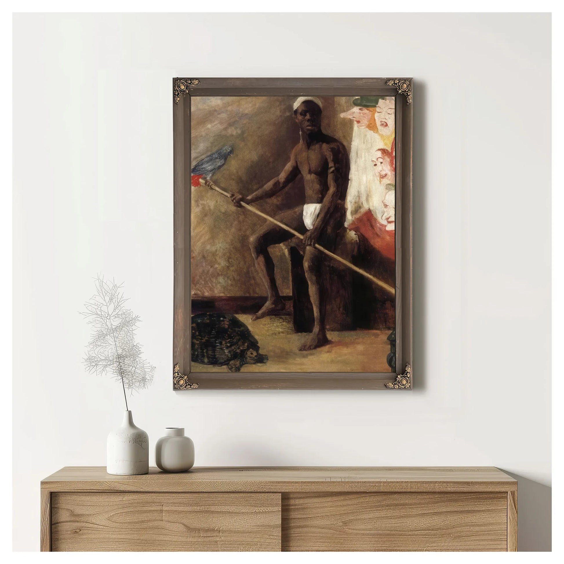 Masks Watching A Black Minstrel By James Ensor Fine Art Print