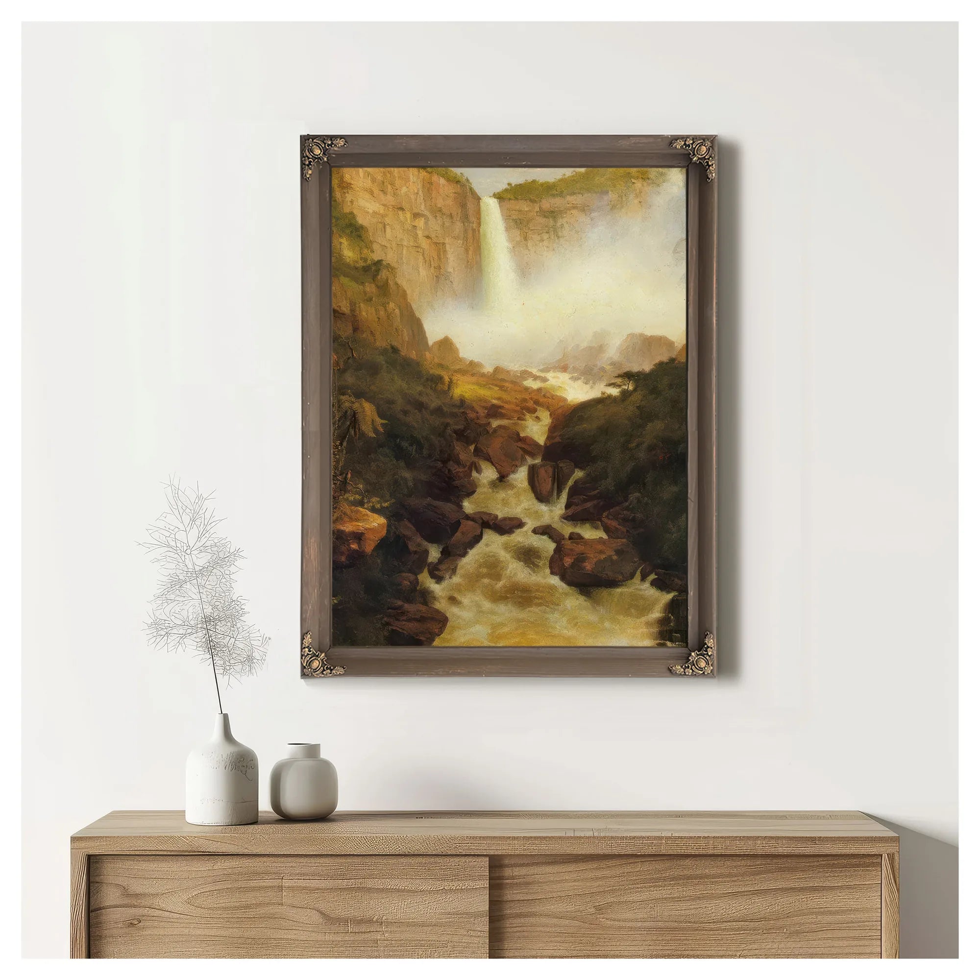 Tequendama Falls Near Bogota By Frederic Edwin Church Fine Art Print