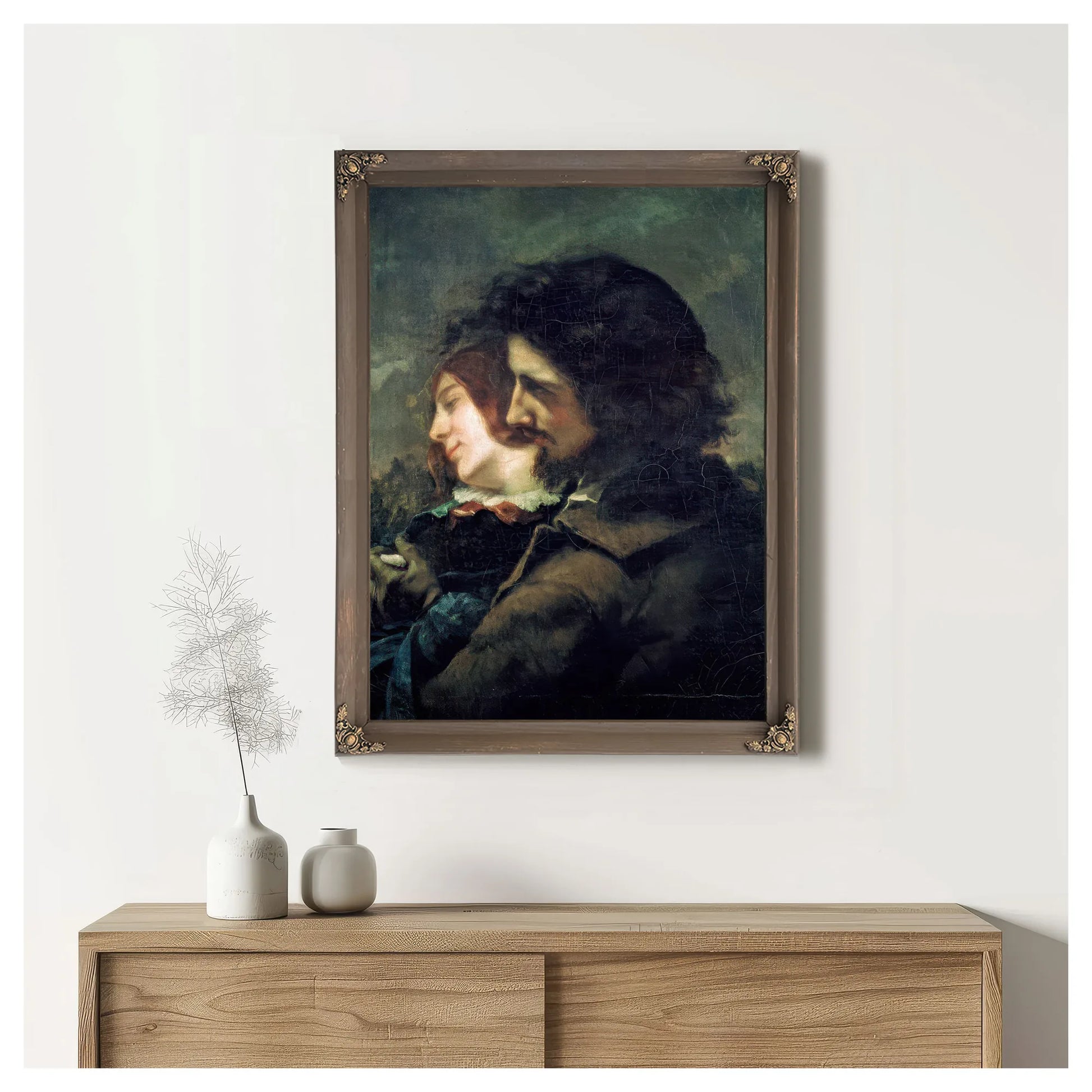 The Happy Lovers By Jean Desire Gustave Courbet Fine Art Print