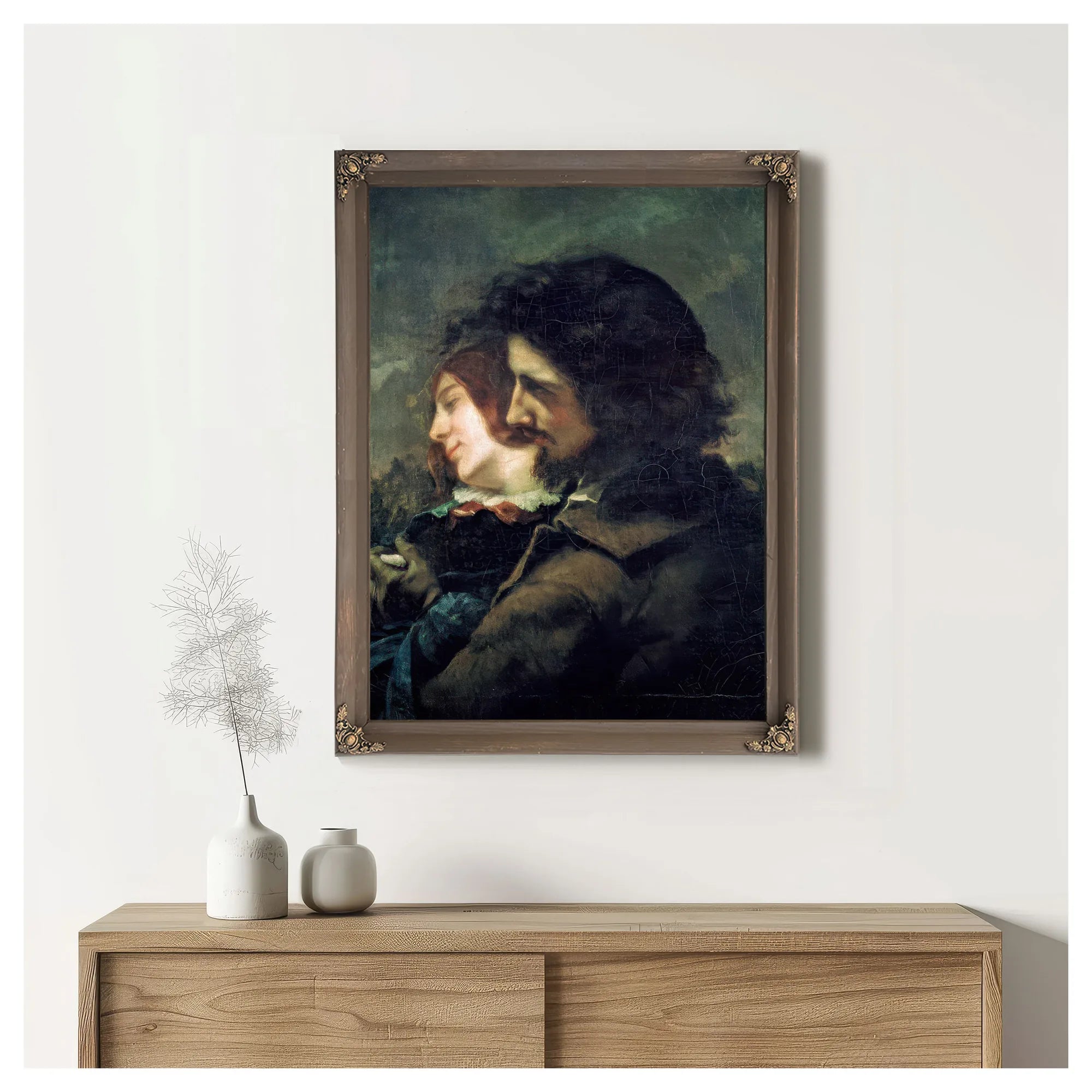 The Happy Lovers By Jean Desire Gustave Courbet Fine Art Print