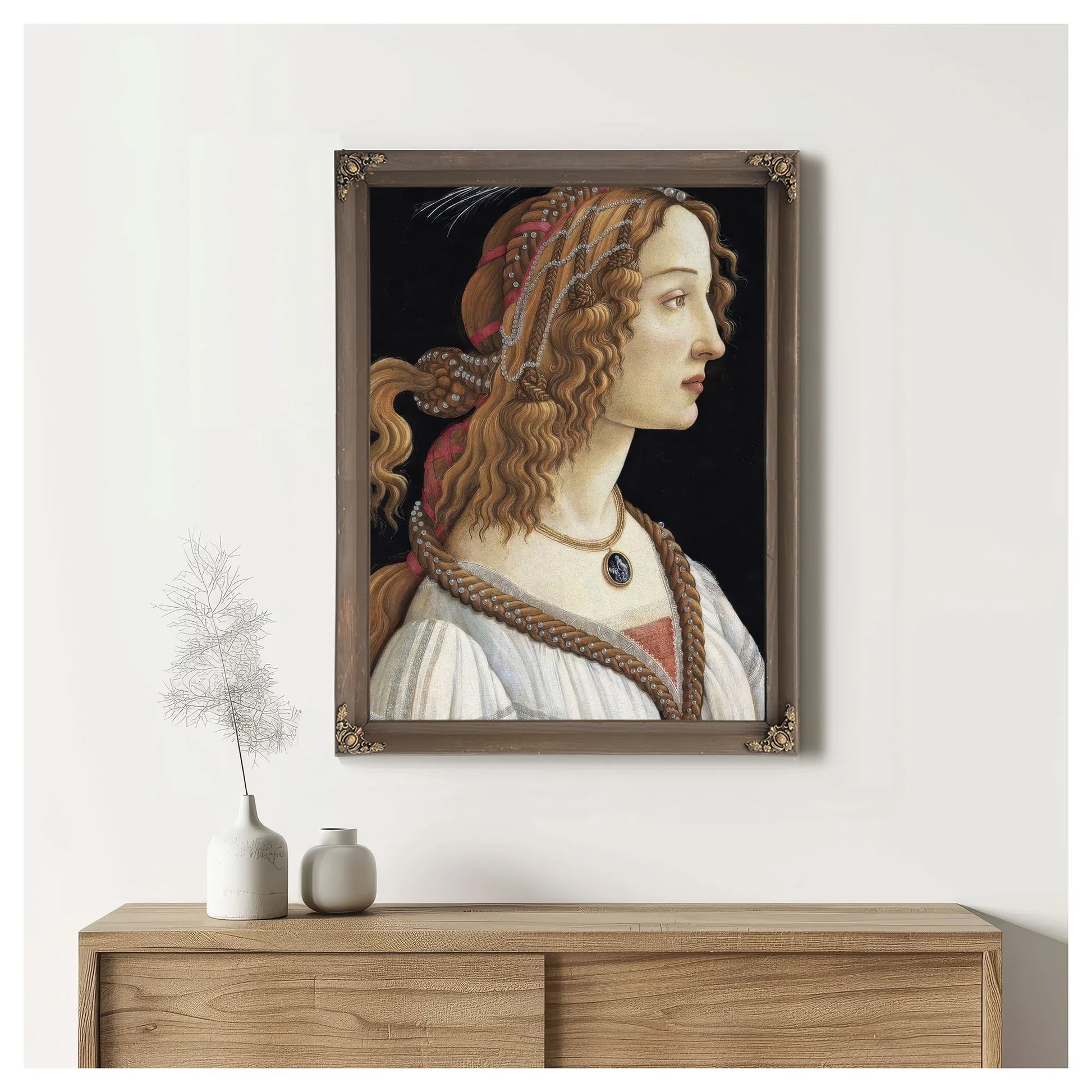 Portrait Of Simonetta Vespucci As A Nymph By Sandro Botticelli Fine Art Print