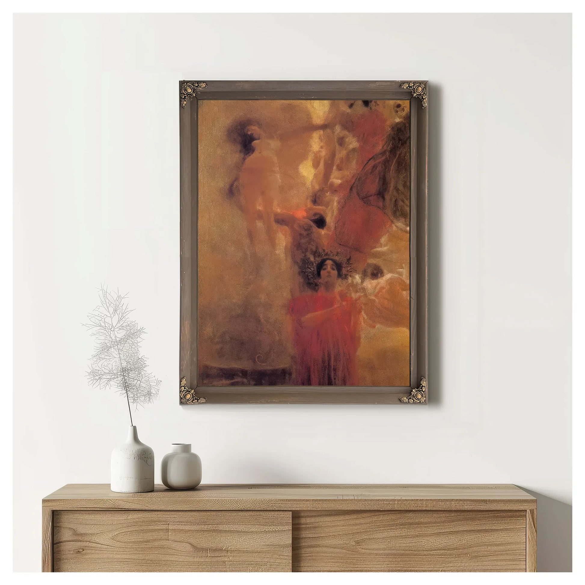Compositional Project For Medicine By Gustav Klimt Fine Art Print