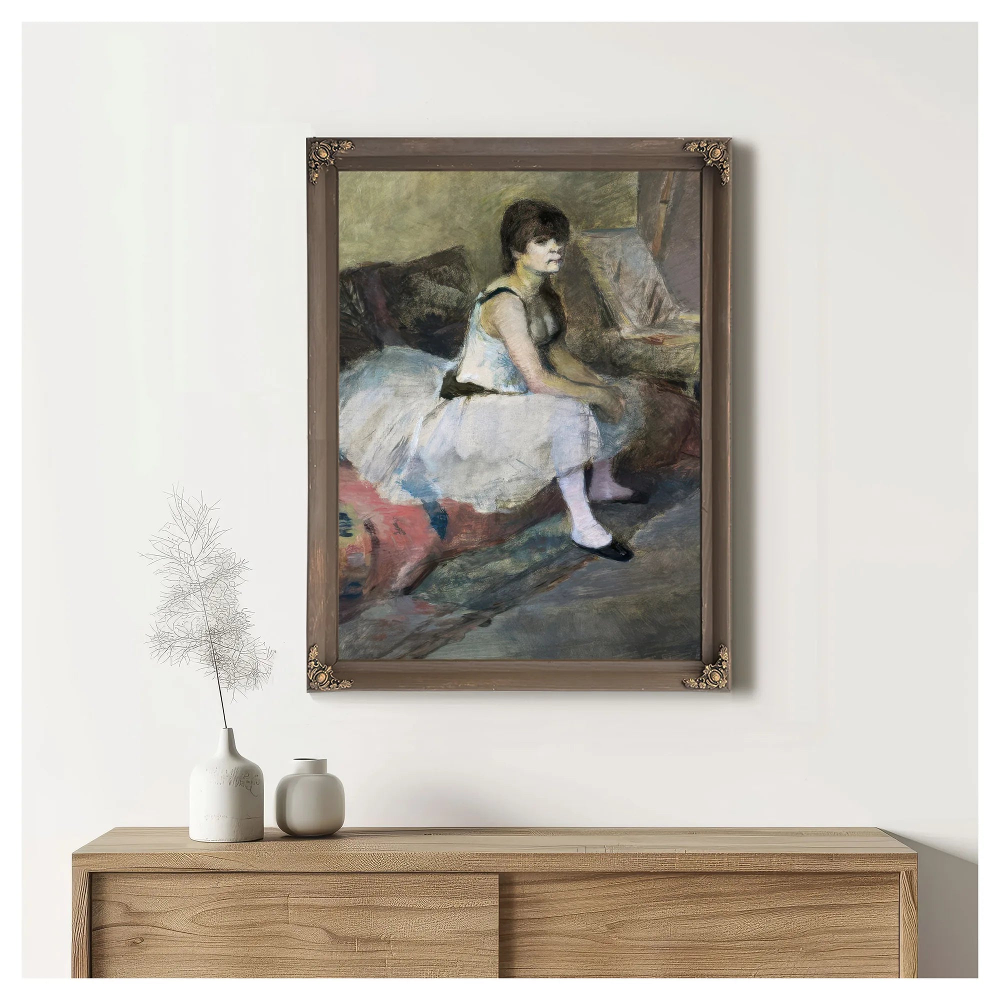 Dancer At Rest By Edgar Degas Fine Art Print