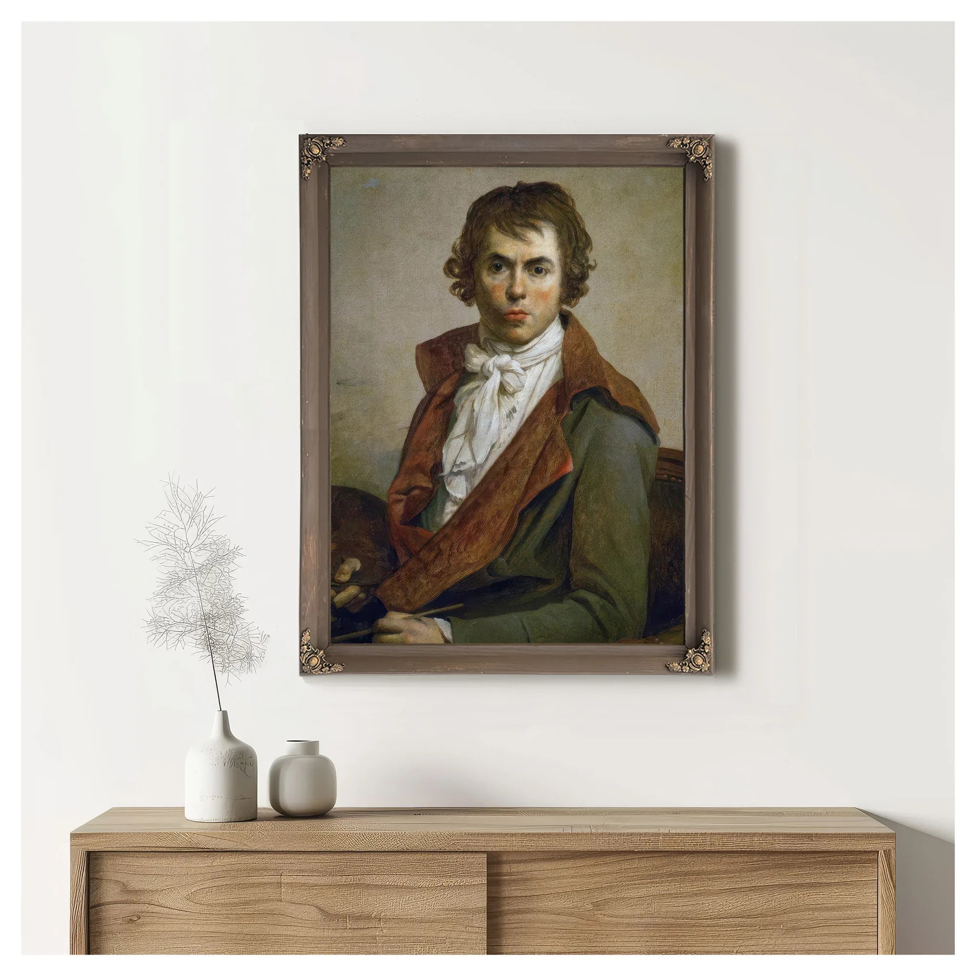 Self Portrait 1794 By Jacques Louis David Fine Art Print