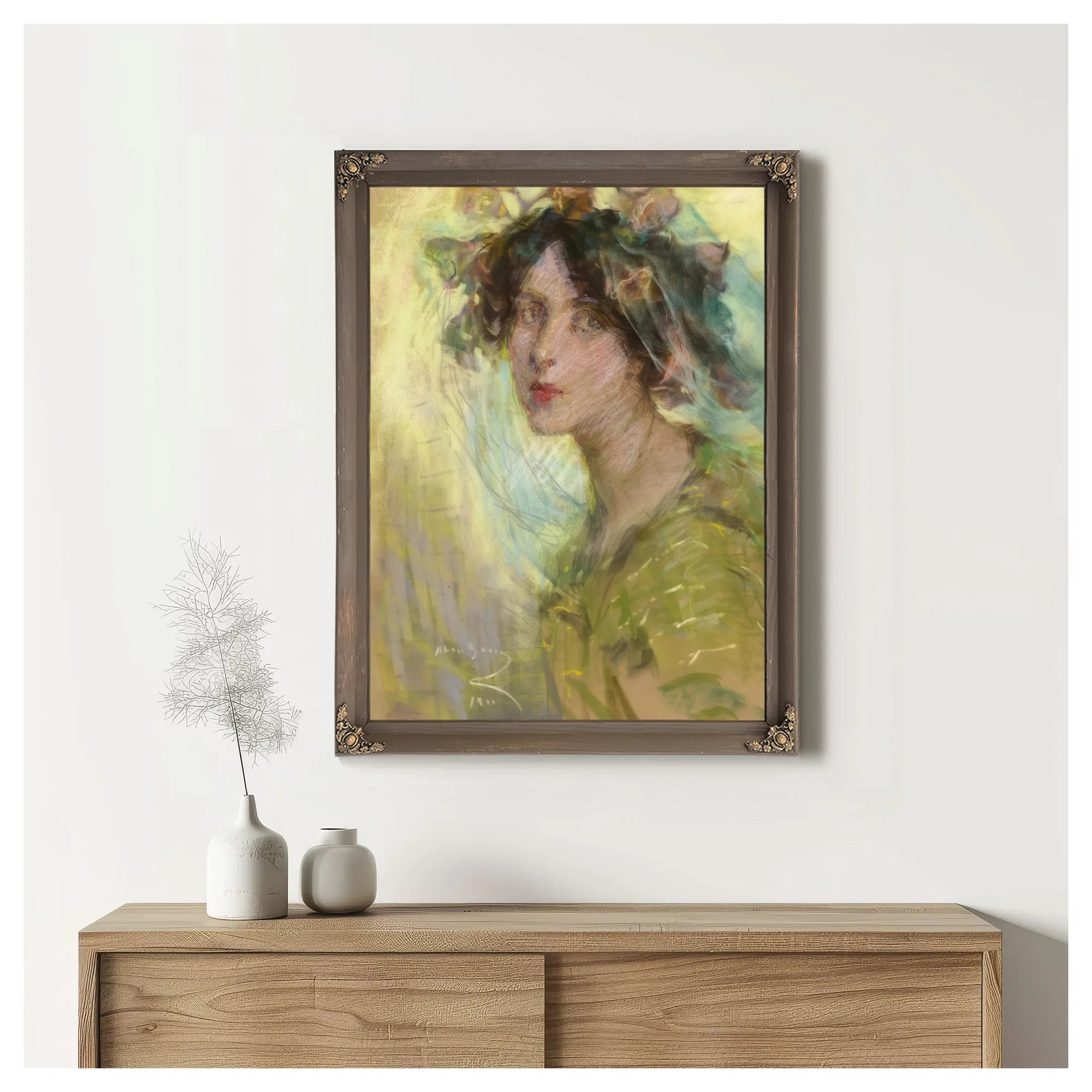 Morning Glories By Alice Pike Barney Fine Art Print