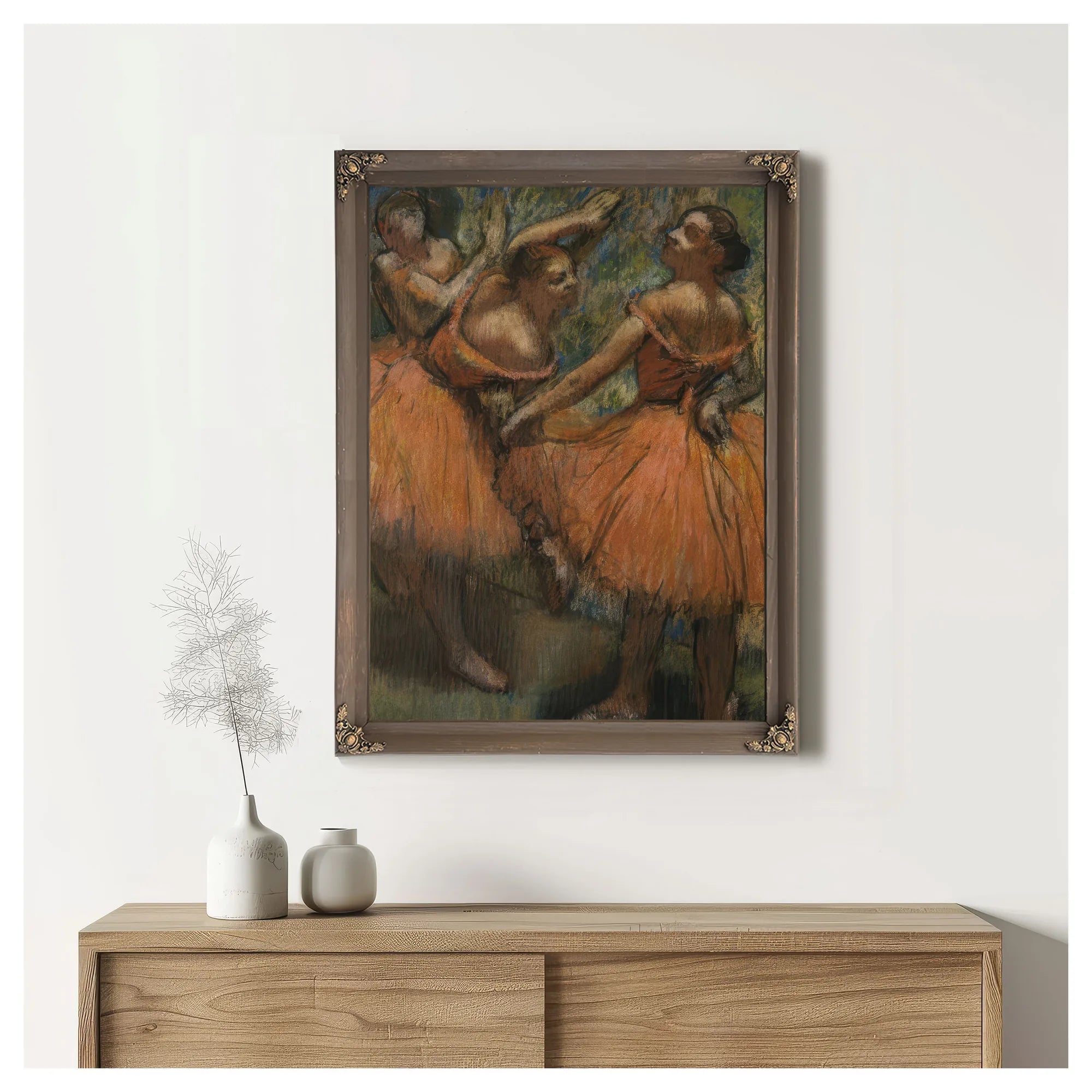 Les Jupes Rouge (The Red Skirts) By Edgar Degas Fine Art Print