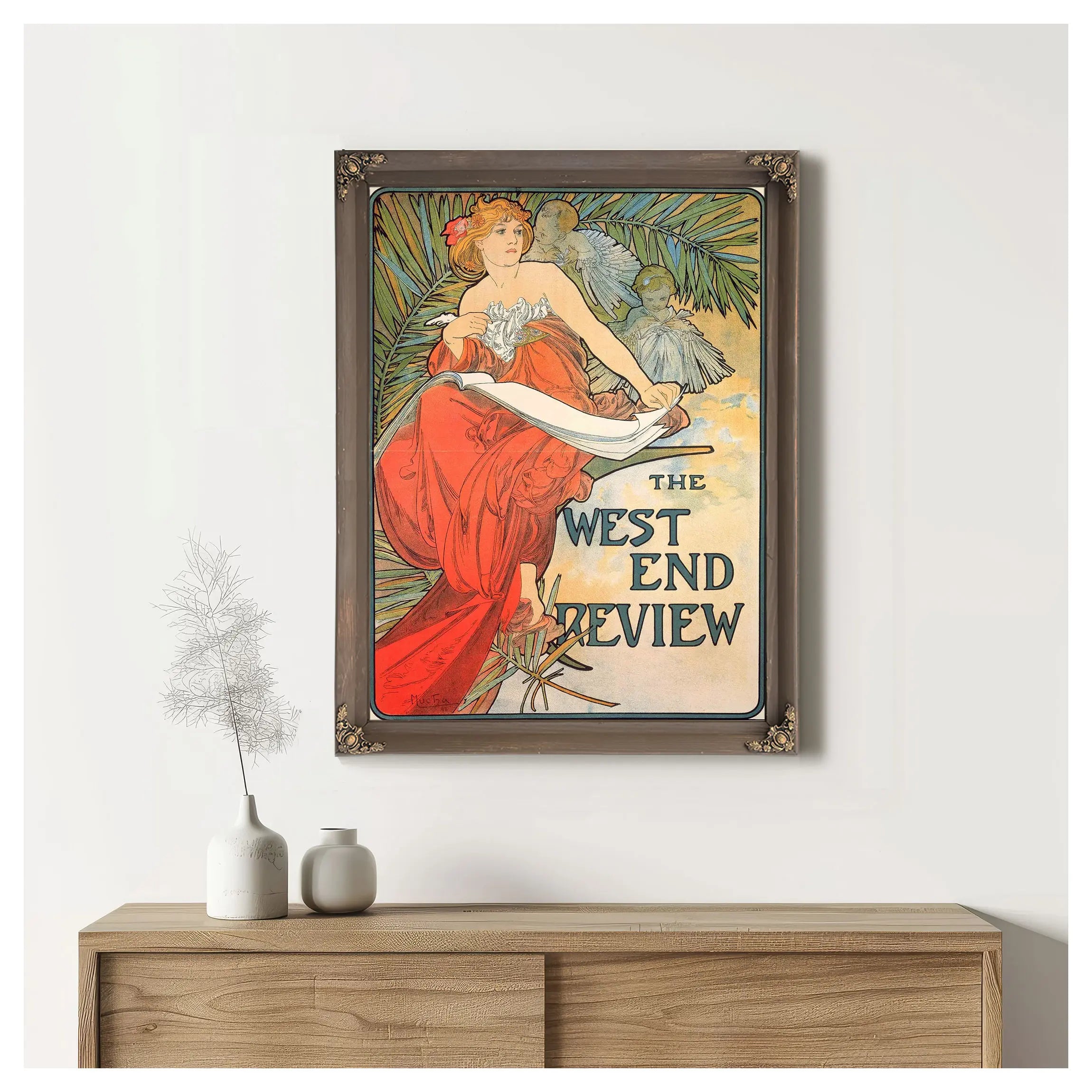 The West End Review by Alphonse Mucha