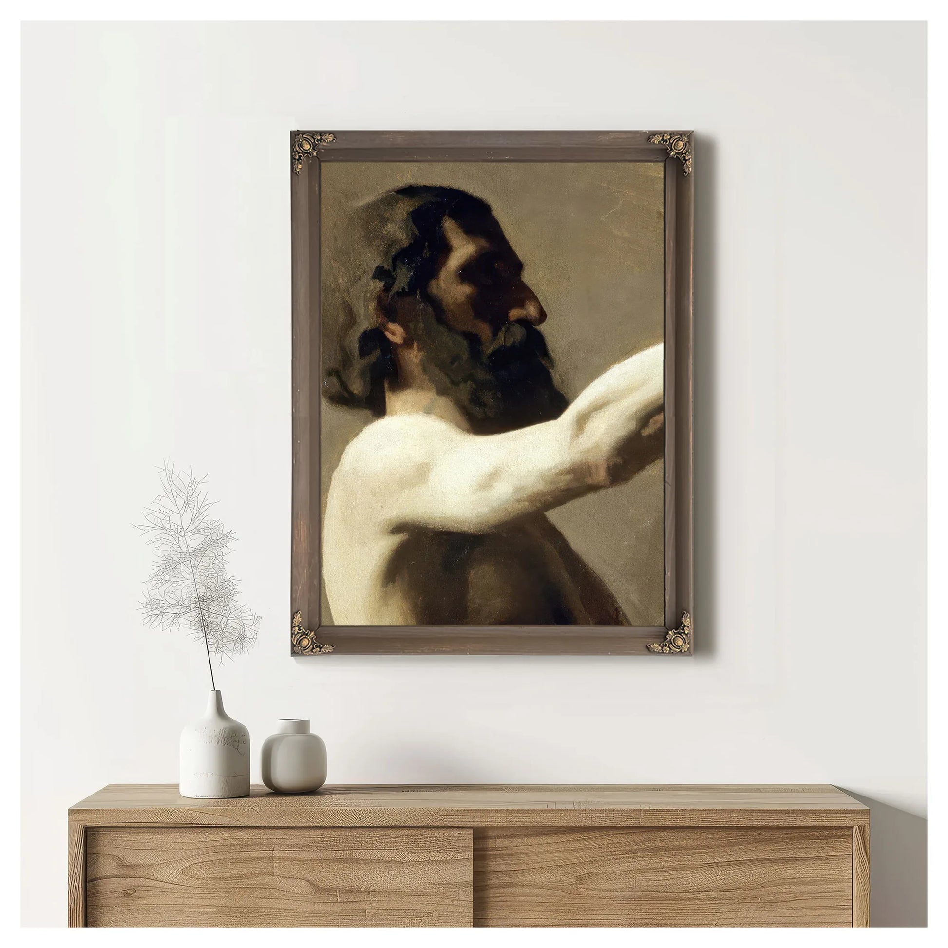 Study Of A Nude Man By Thomas Eakins Fine Art Print