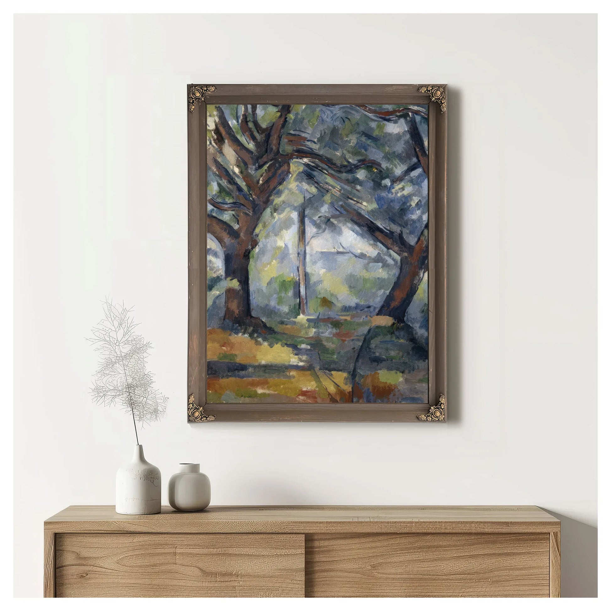The Big Trees By Paul Cezanne Fine Art Print