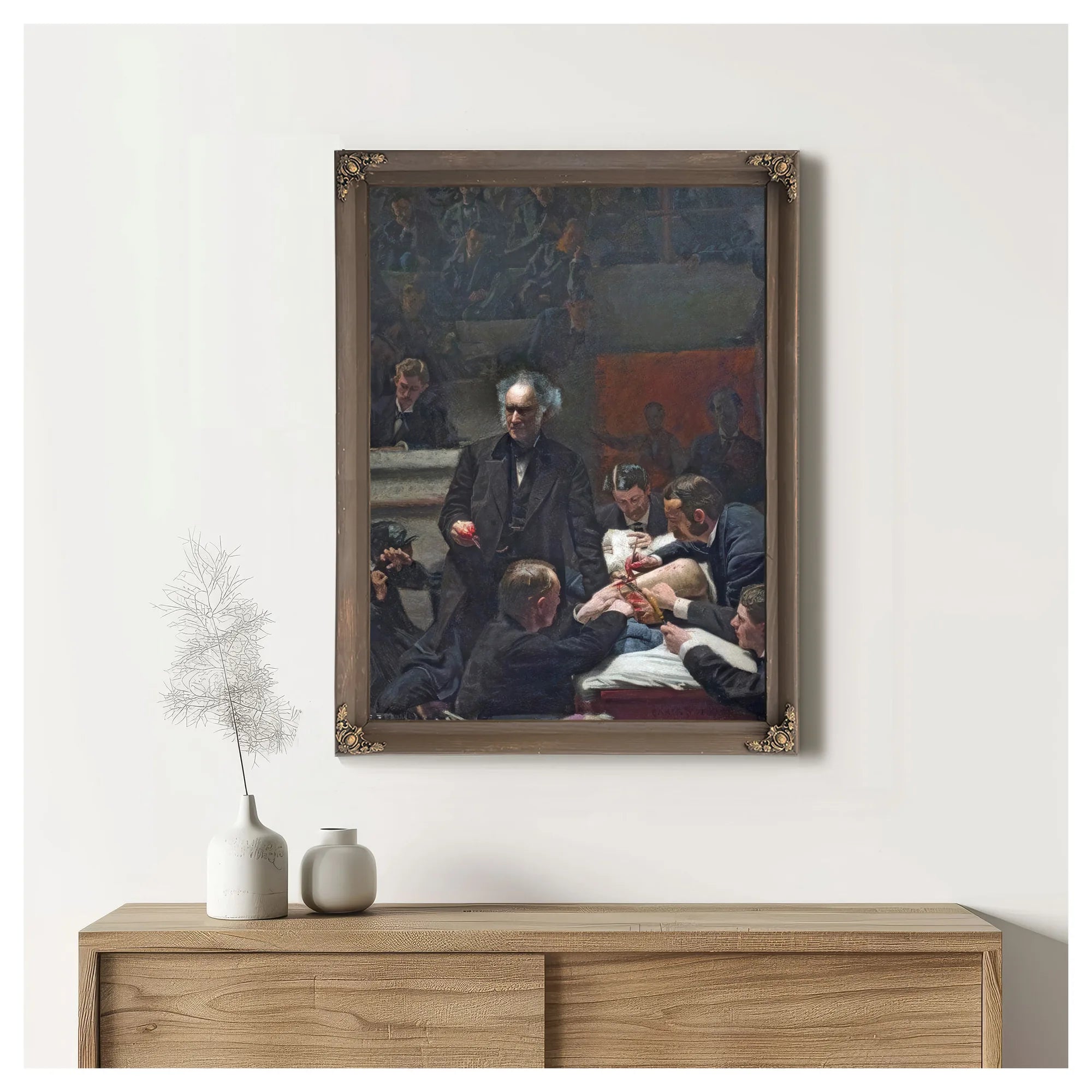 Portrait Of Dr Samuel D Gross The Gross Clinic by Thomas Eakins Fine Art Print