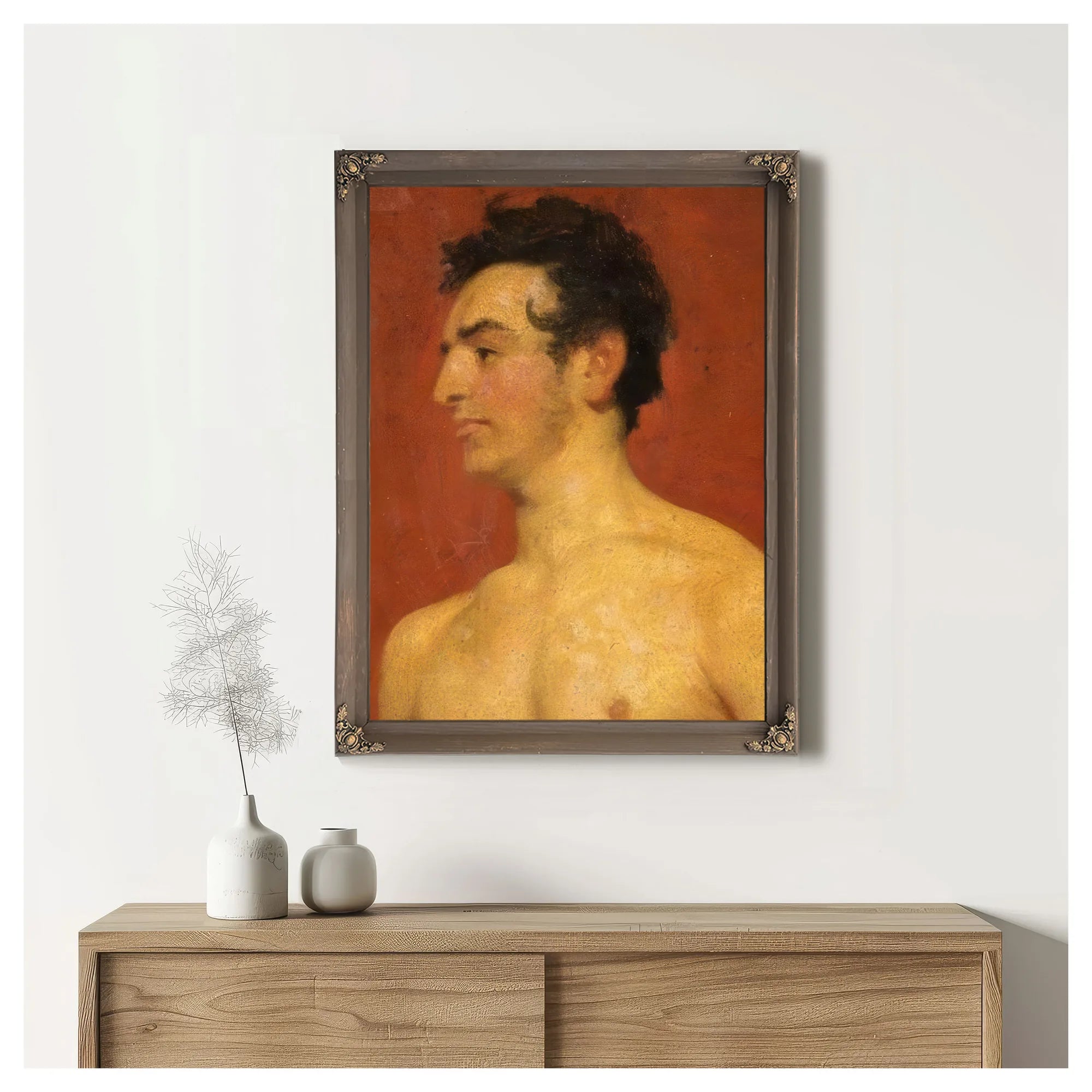 Portrait Of A Man By William Etty Fine Art Print