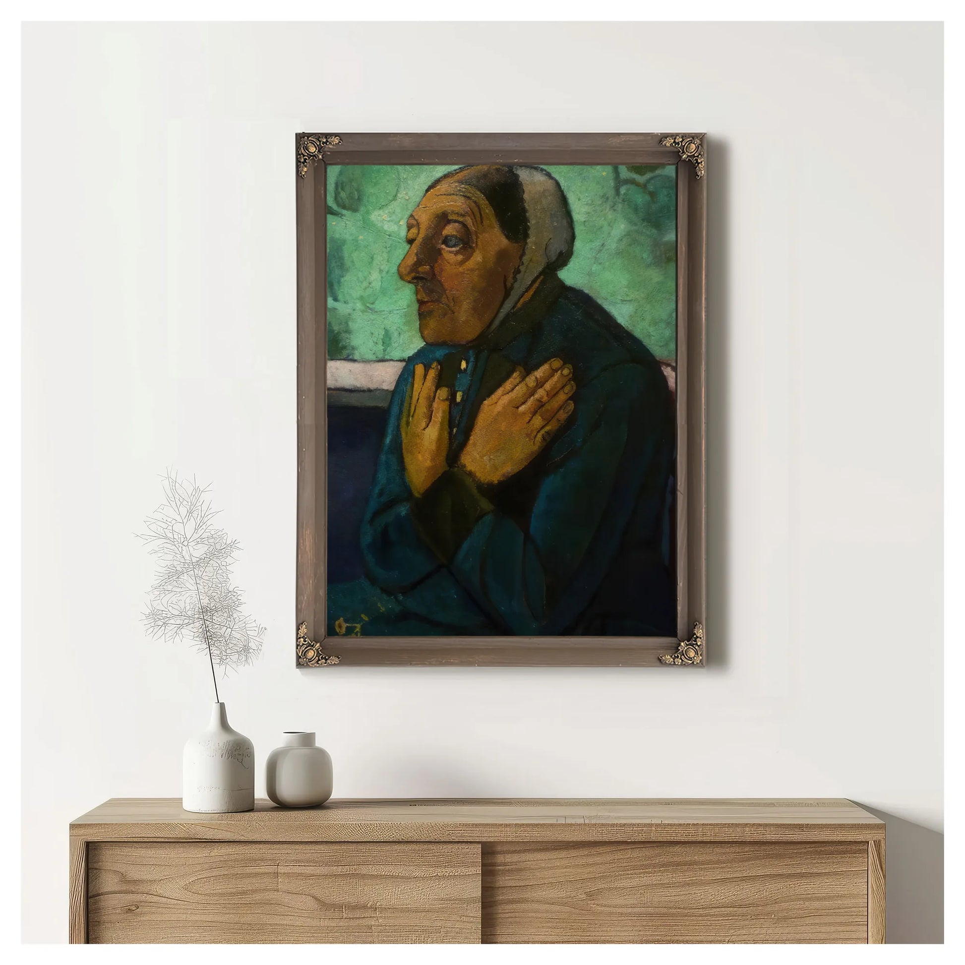 Old Peasant Woman By Paula Modersohn Becker Fine Art Print