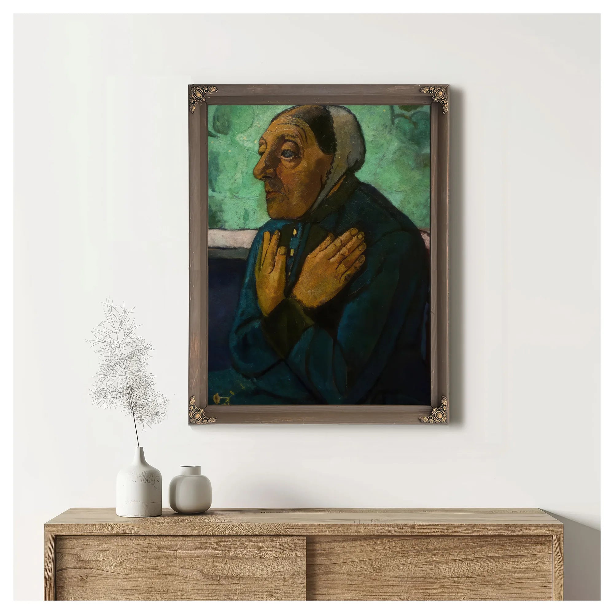 Old Peasant Woman By Paula Modersohn Becker Fine Art Print
