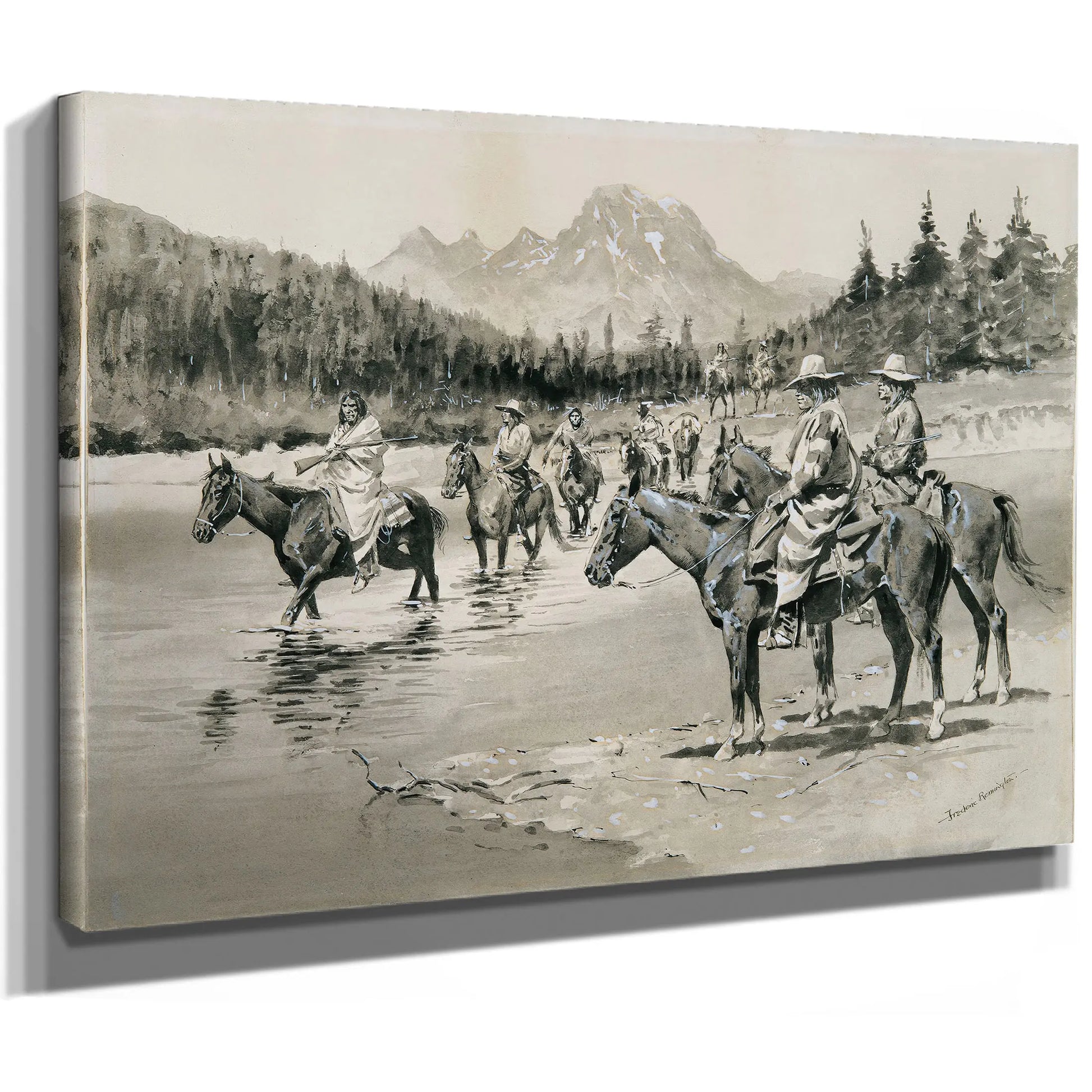 Recent Uprising Among The Bannock Indians A Hunting Party by Frederic Remington