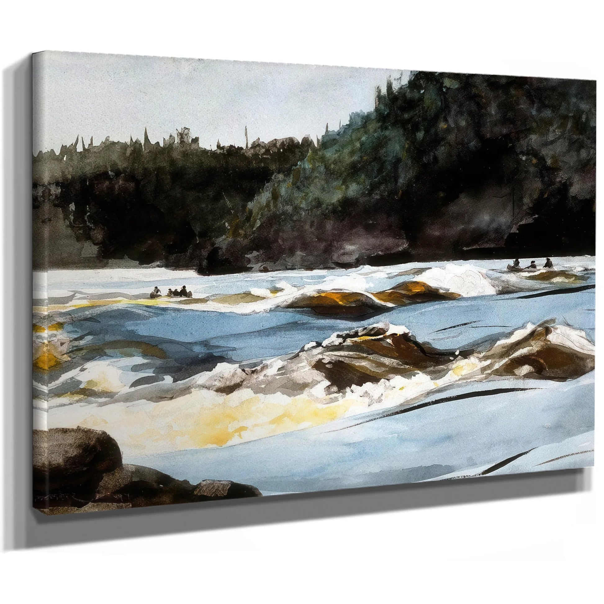 Saguenay River Lower Rapids By Winslow Homer Fine Art Print