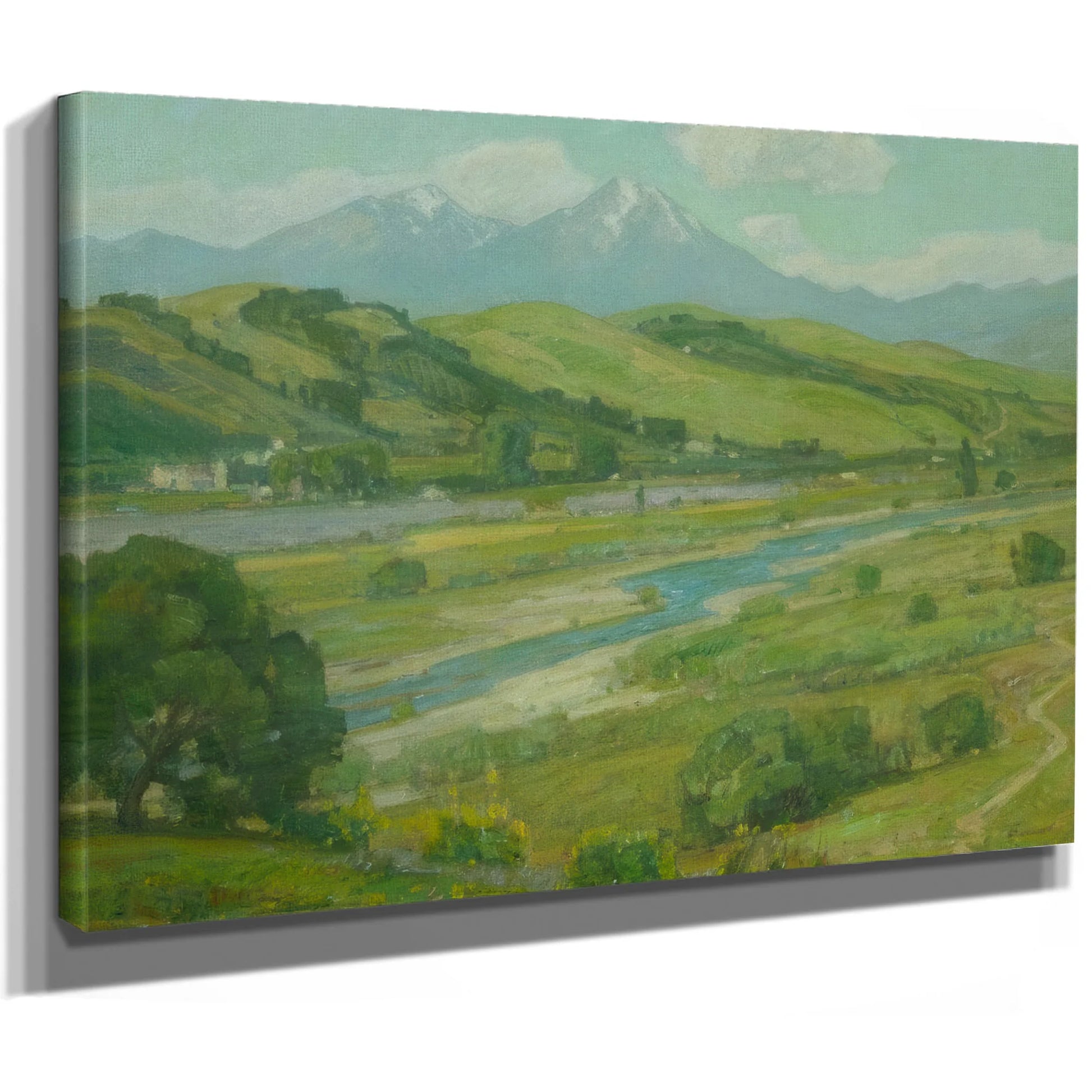 San Juan Creek Near The Mission By William Wendt Fine Art Print