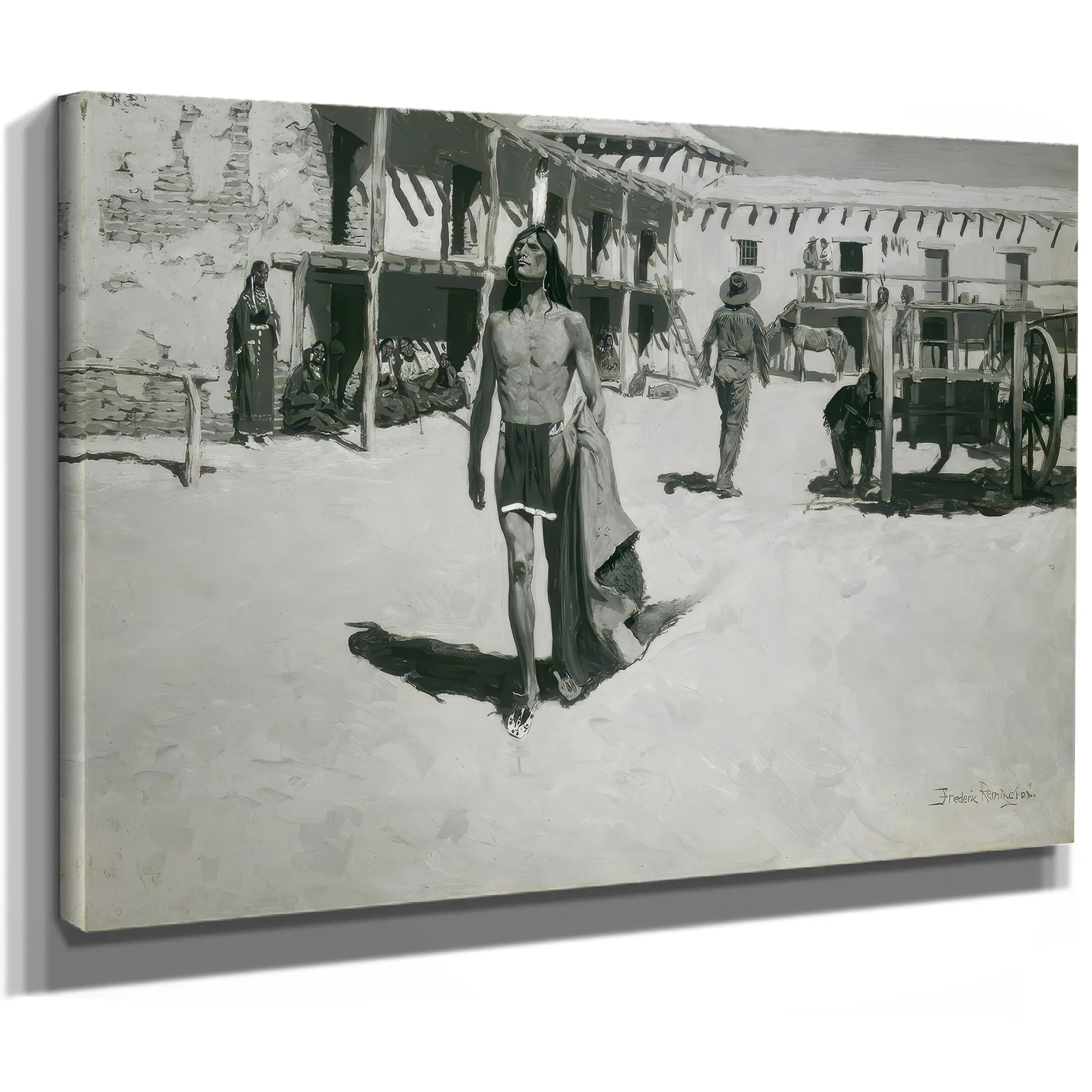Nothing But Cheerful Looks Followed The Bat by Frederic Remington