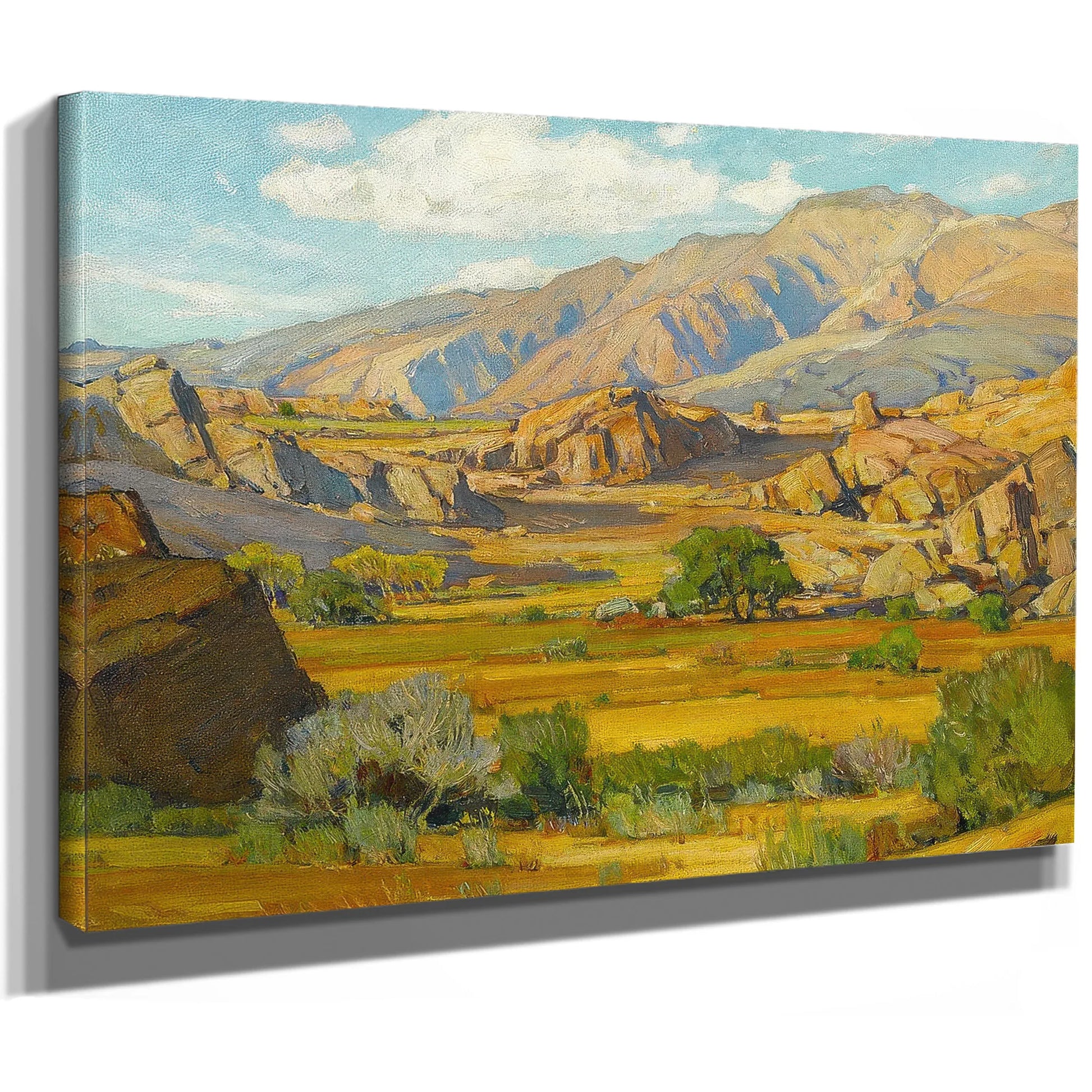 Rocky Desert Mountains By William Wendt Fine Art Print