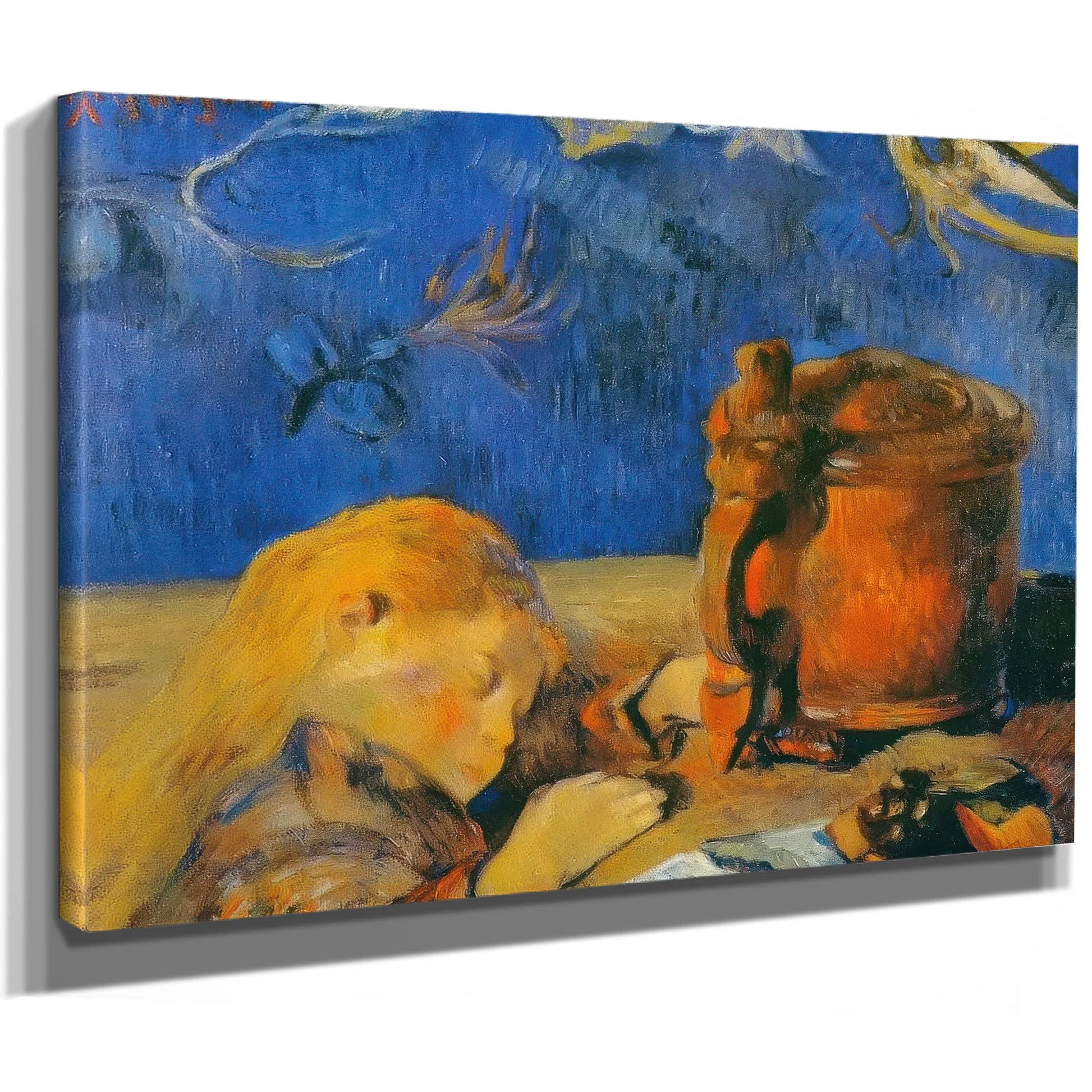 Sleeping Child By Paul Gauguin Fine Art Print