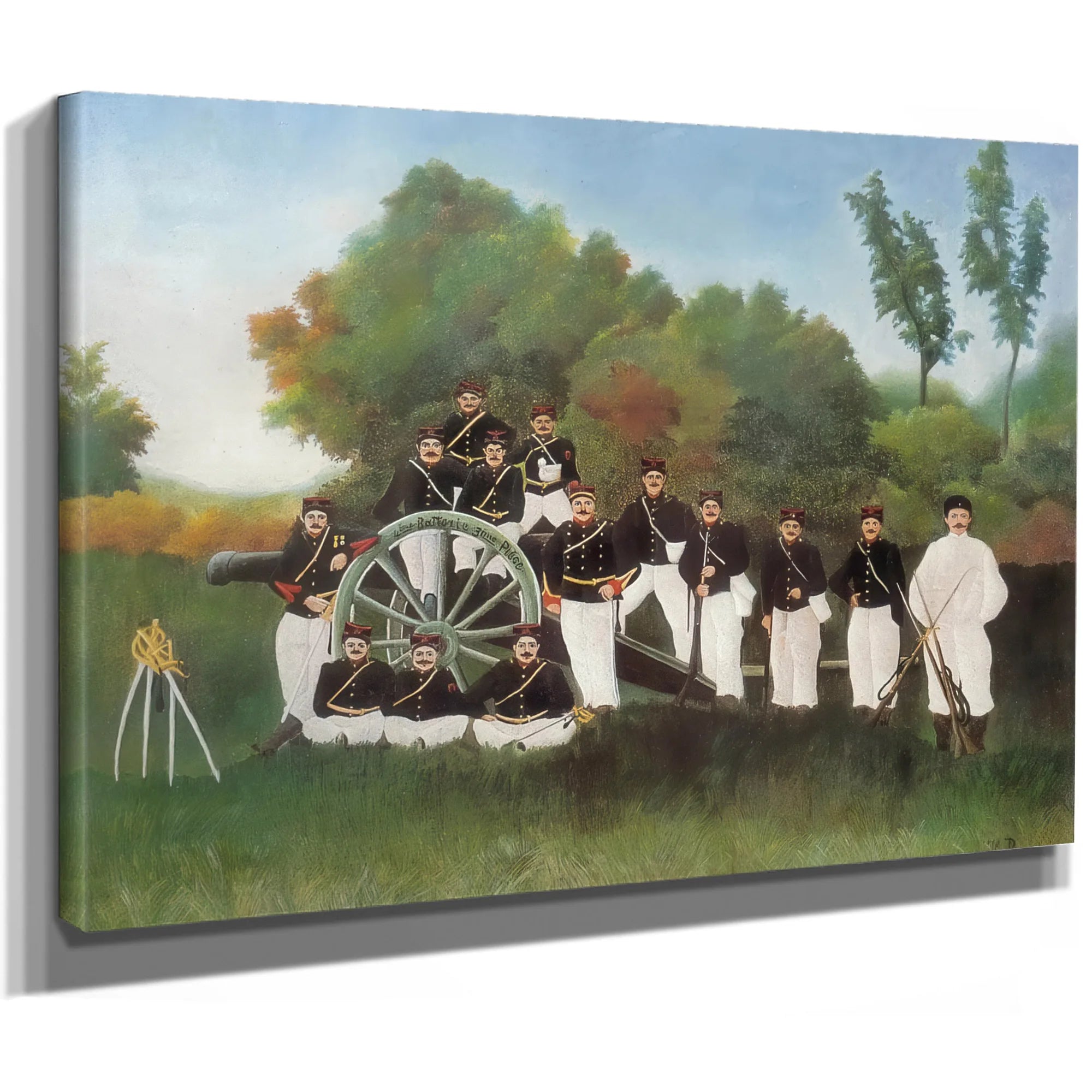 Arillerymen About 1983 1895 By Henri Rousseau Fine Art Print