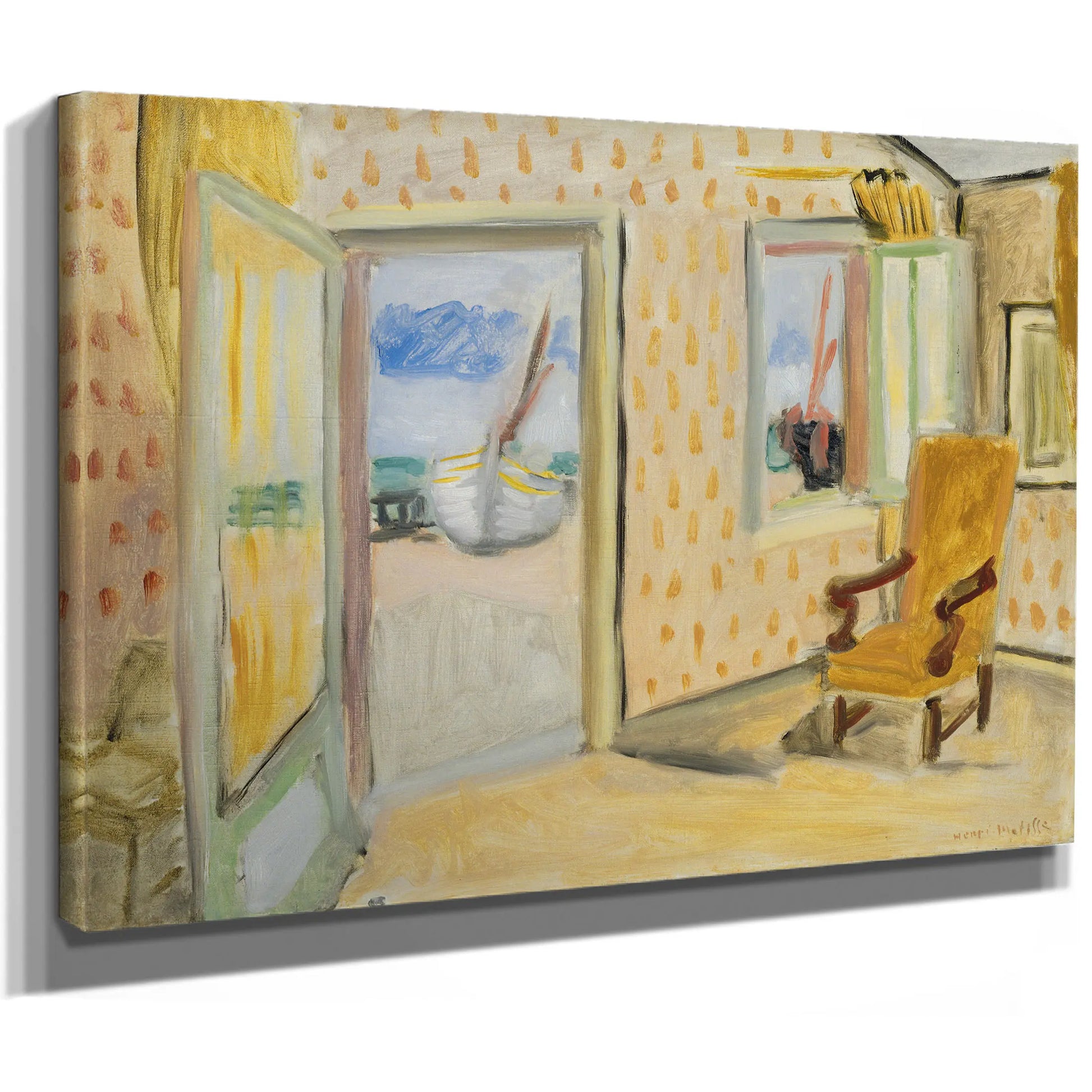 Interior With A Violin Case by Henri Matisse