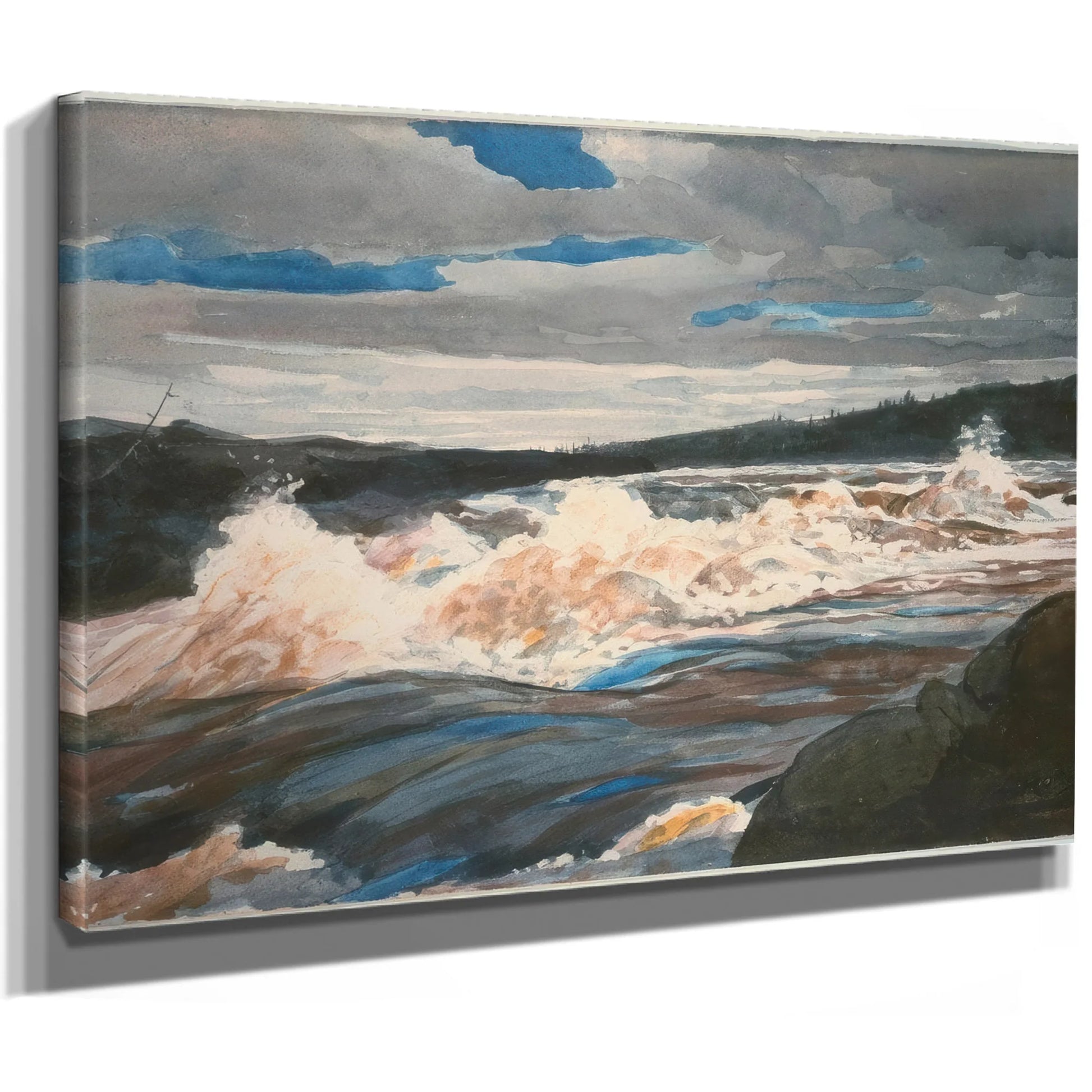 Grand Discharge Lake Saint John Province Of Quebec By Winslow Homer Fine Art Print