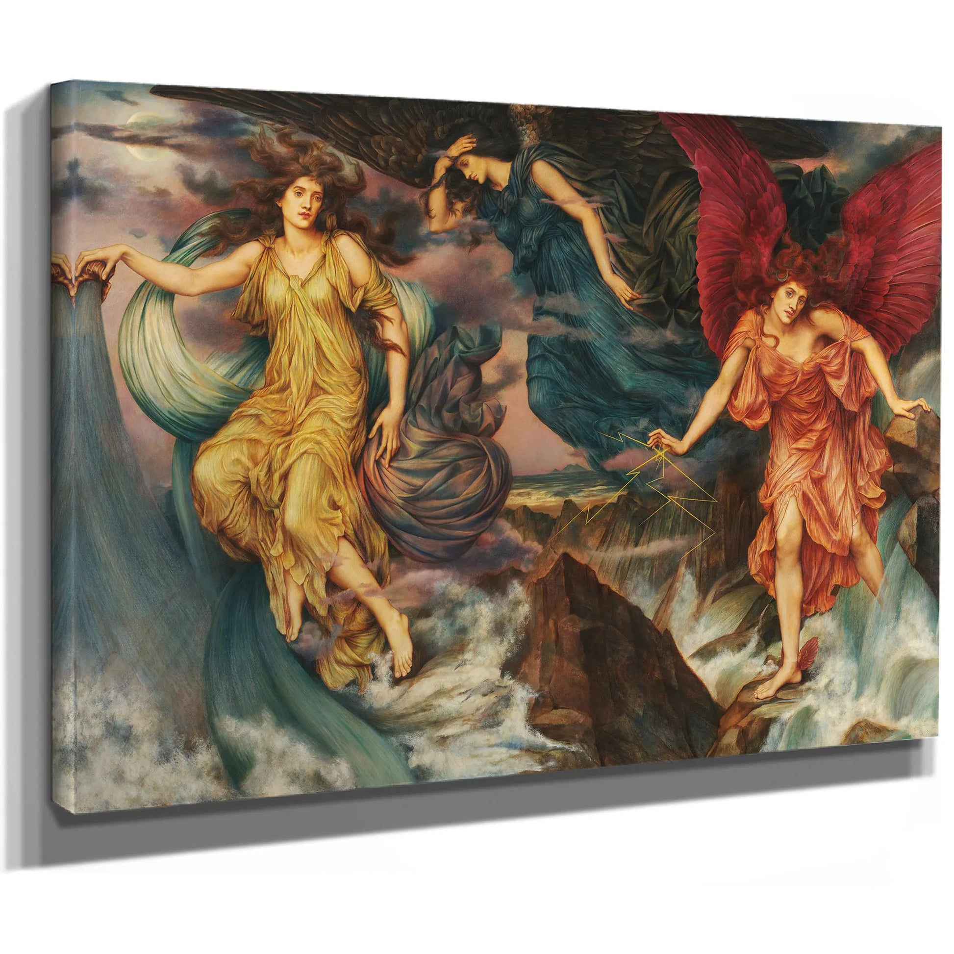 The Storm Spirits by Evelyn De Morgan