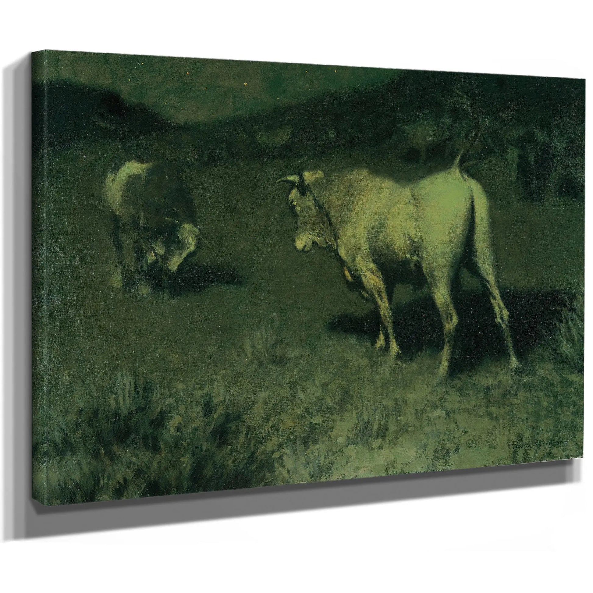 The Moaning Of The Bulls by Frederic Remington